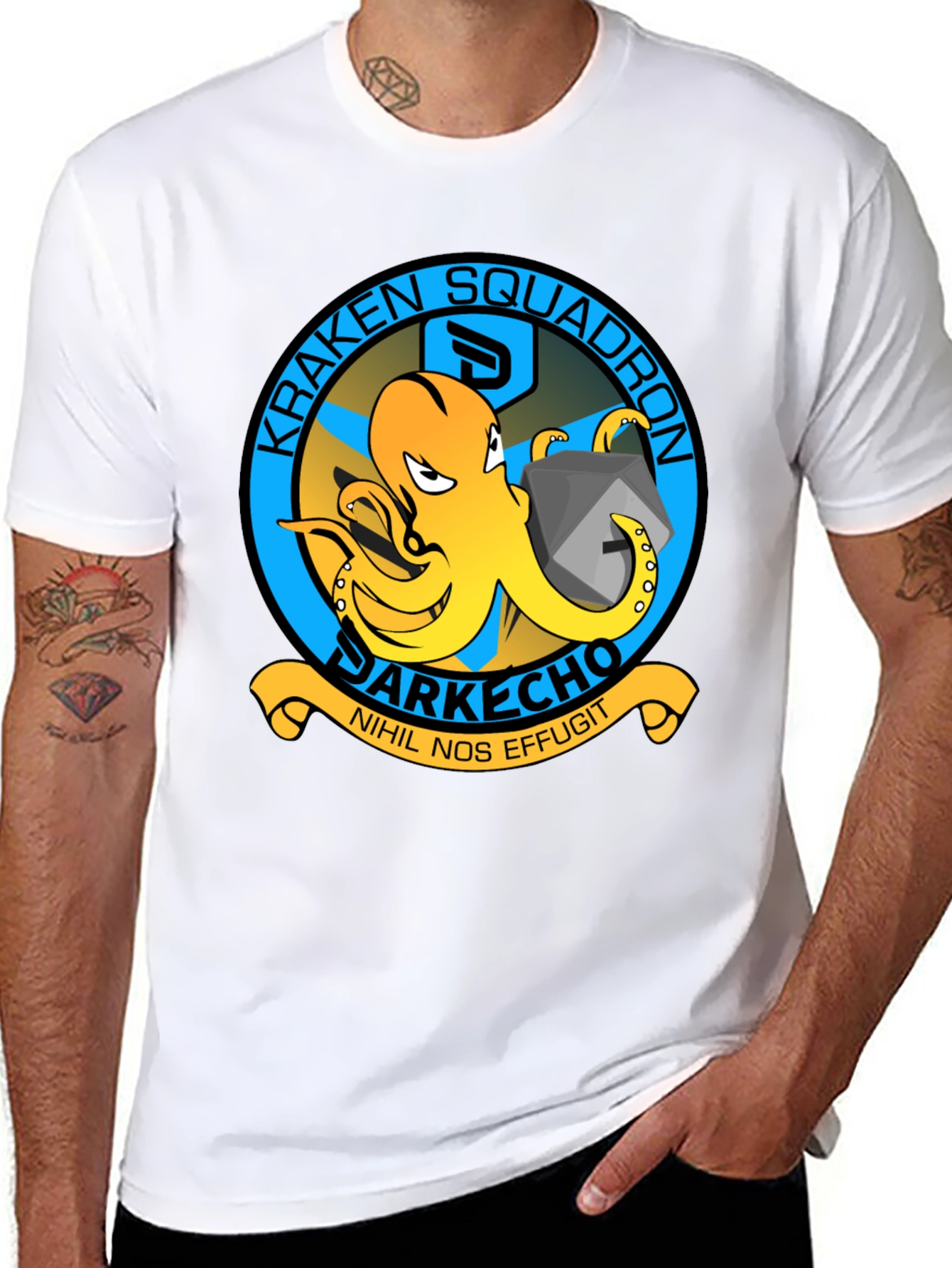 Kraken Squadron Graphic T-Shirt - Dark Echo Design