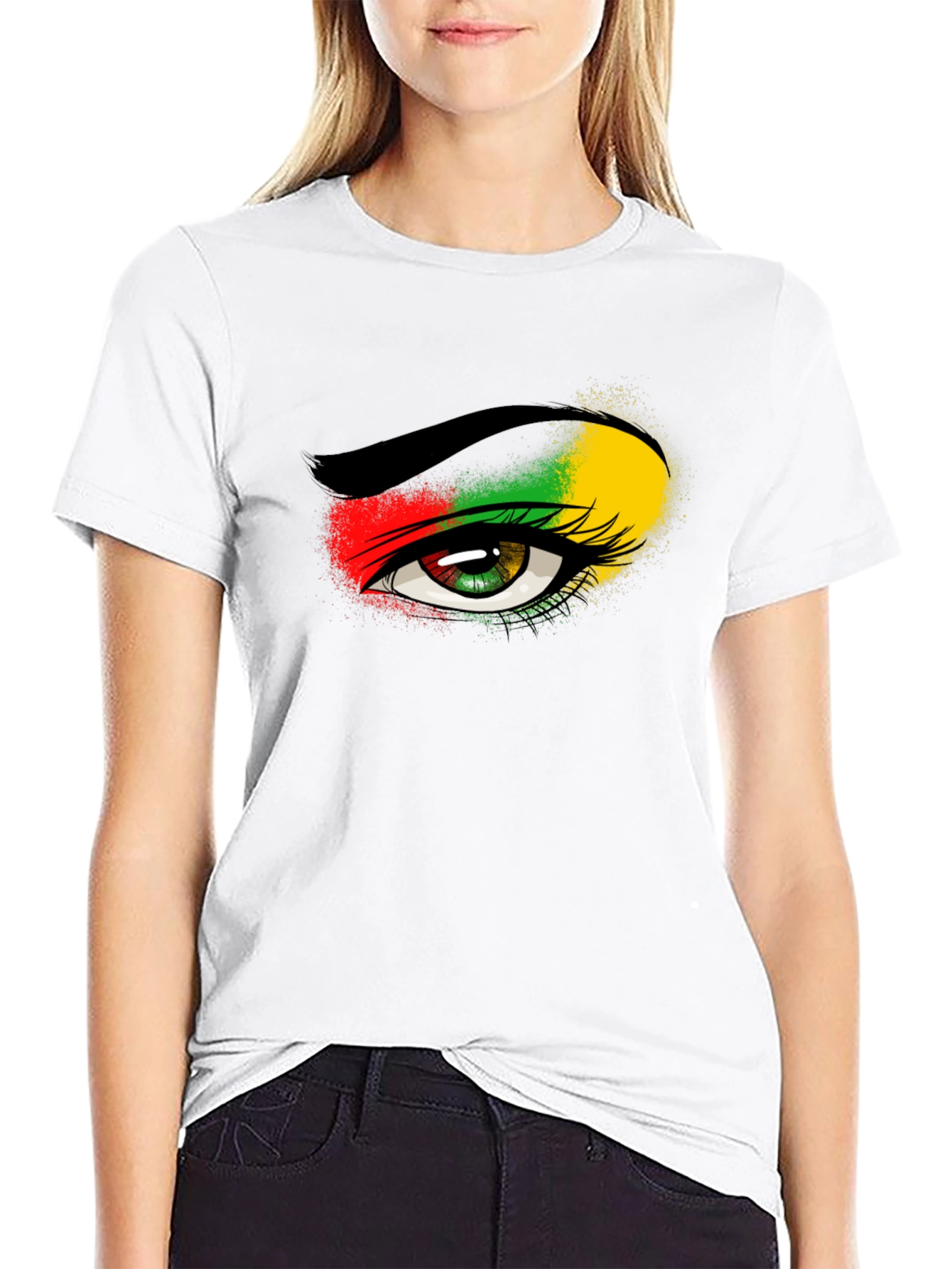 Rasta Eye Graphic Tee - Cool Casual Shirt