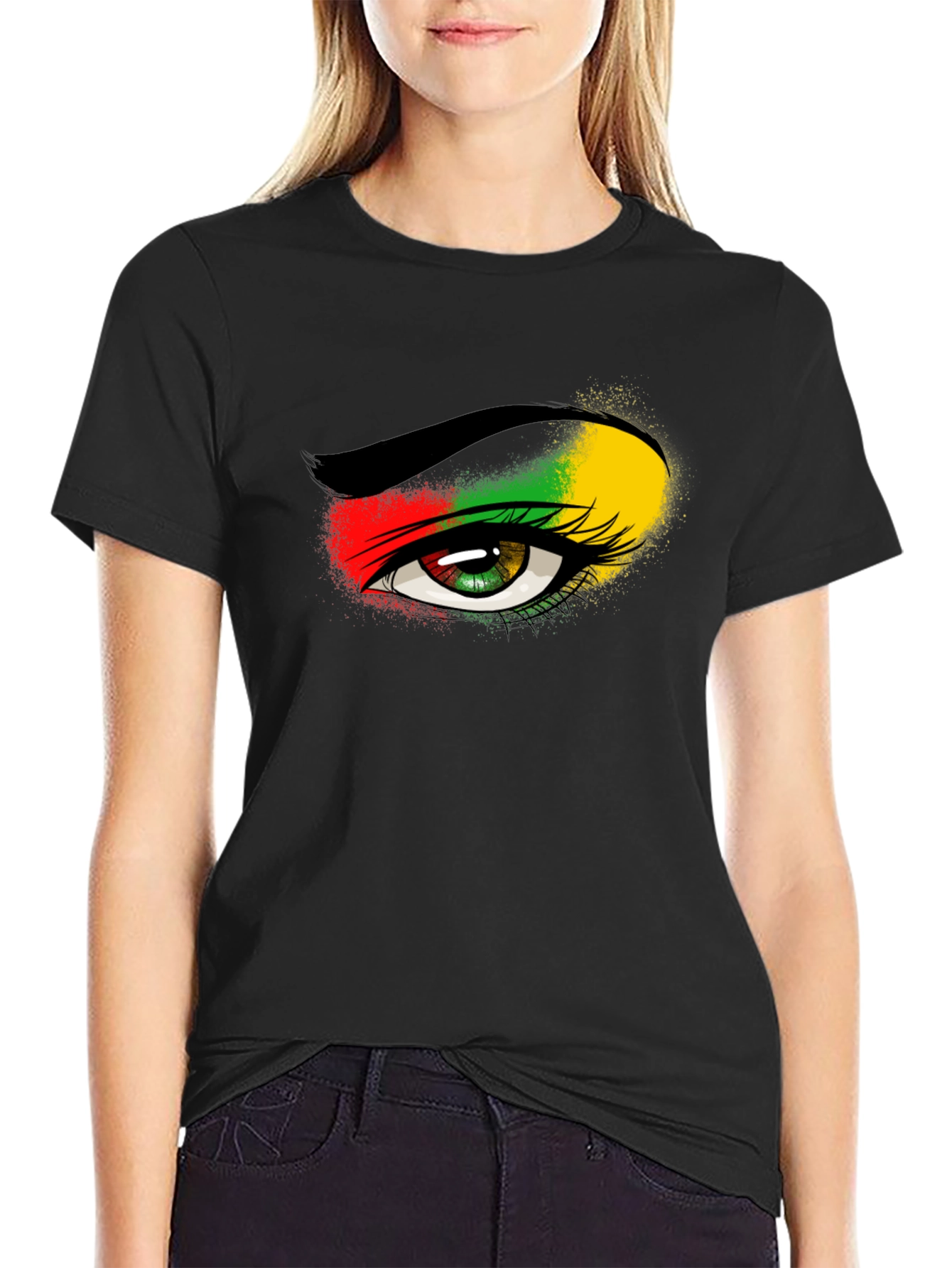 Rasta Eye Graphic Tee - Cool Casual Shirt