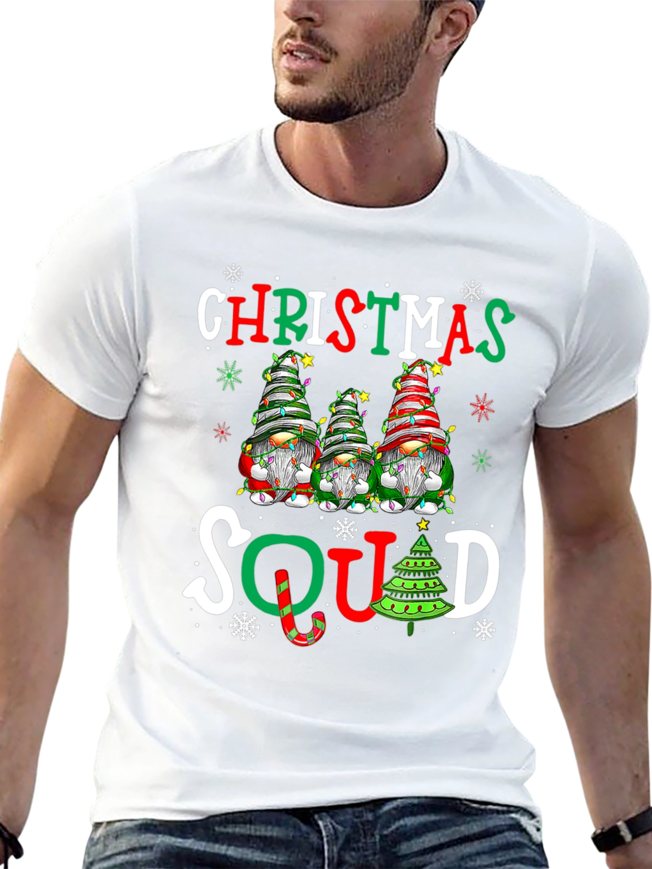 Christmas Squad Gnomes Graphic Tee