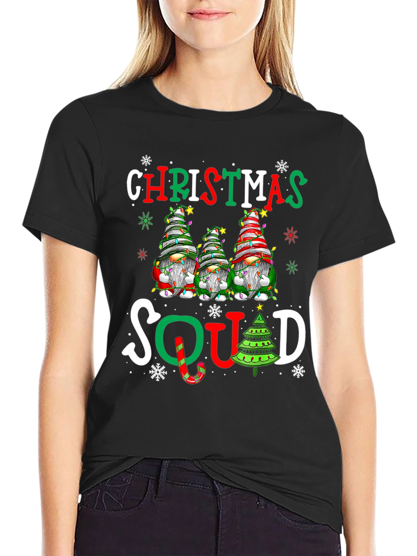 Christmas Squad Gnomes Graphic Tee