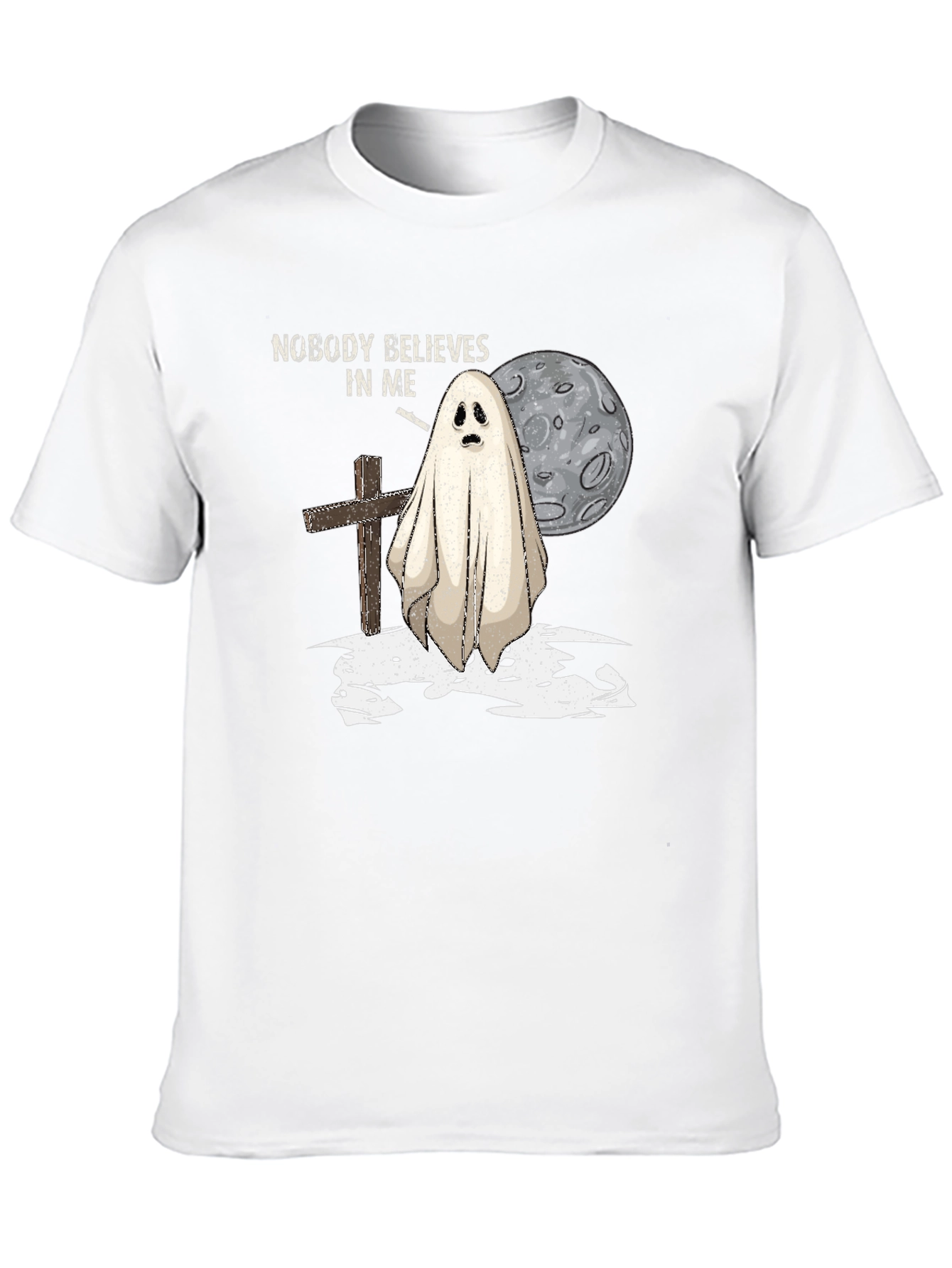 Ghostly Tee: Nobody Believes In Me Graphic T-Shirt