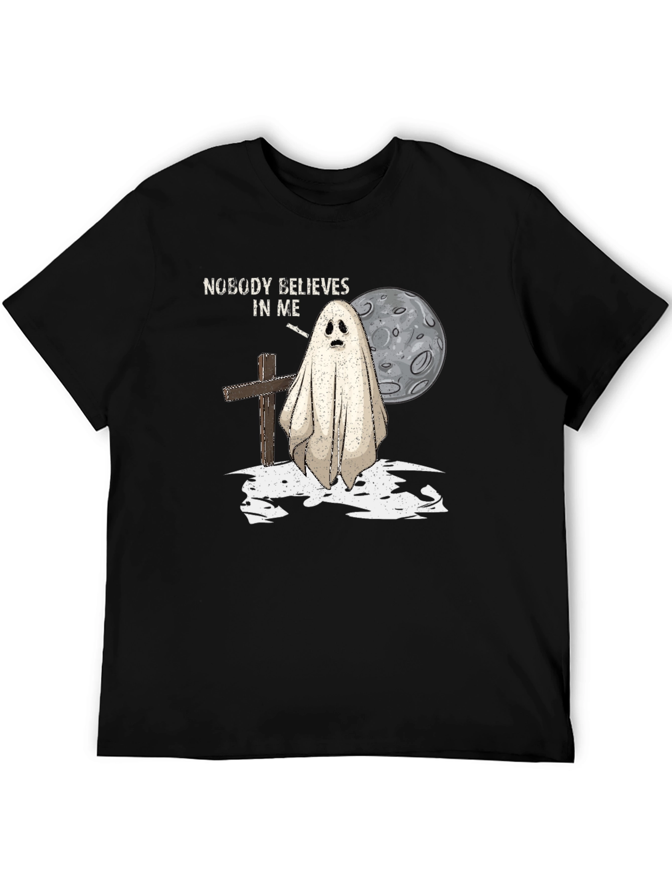 Ghostly Tee: Nobody Believes In Me Graphic T-Shirt