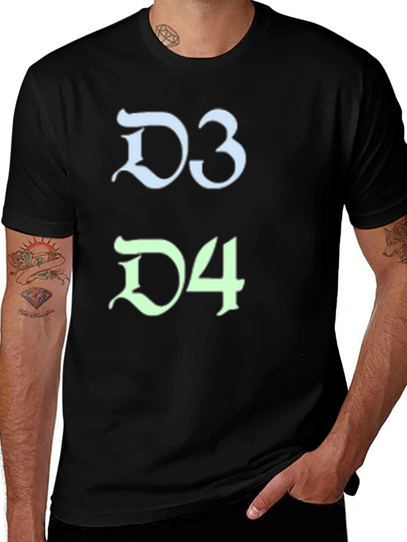 D3 D4 T-Shirt - Chess Player Gift