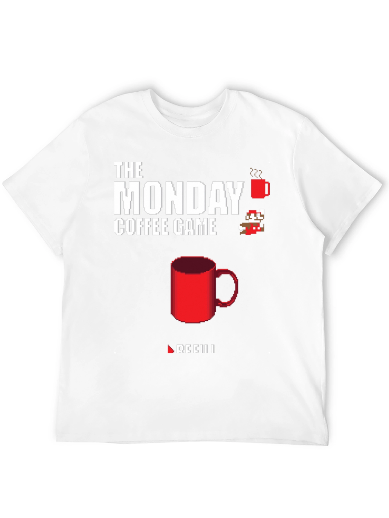 The Monday Coffee Game T-Shirt - Pixel Art Style