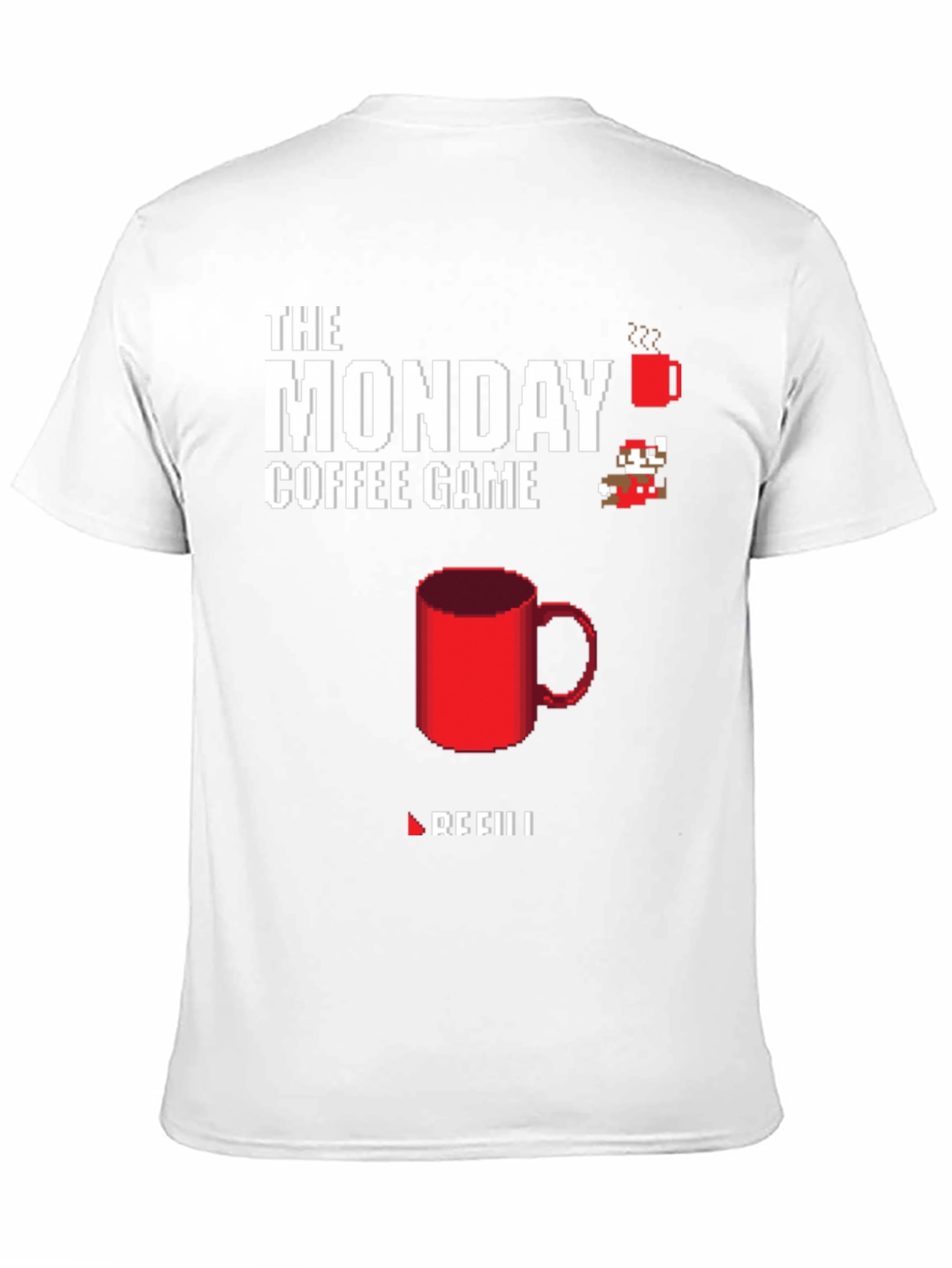 The Monday Coffee Game T-Shirt - Pixel Art Style