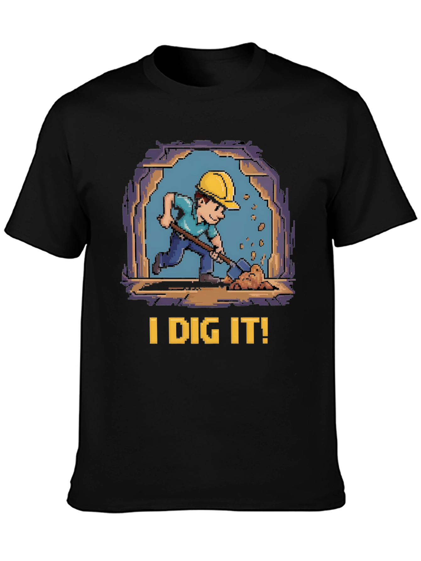 I Dig It! Retro Pixel Art T-Shirt