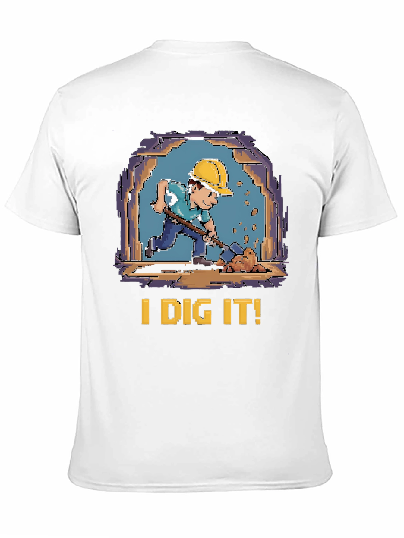 I Dig It! Retro Pixel Art T-Shirt