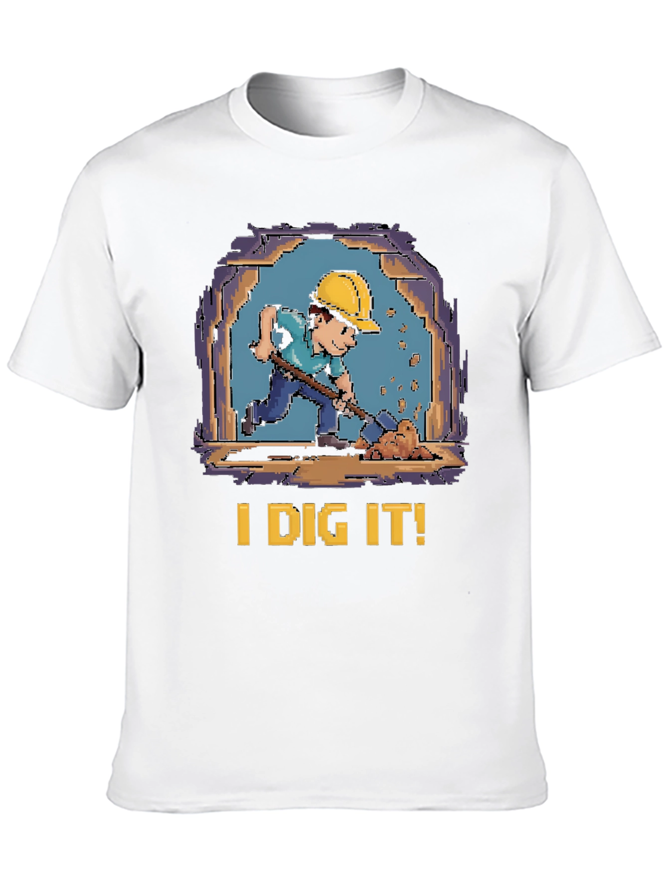 I Dig It! Retro Pixel Art T-Shirt