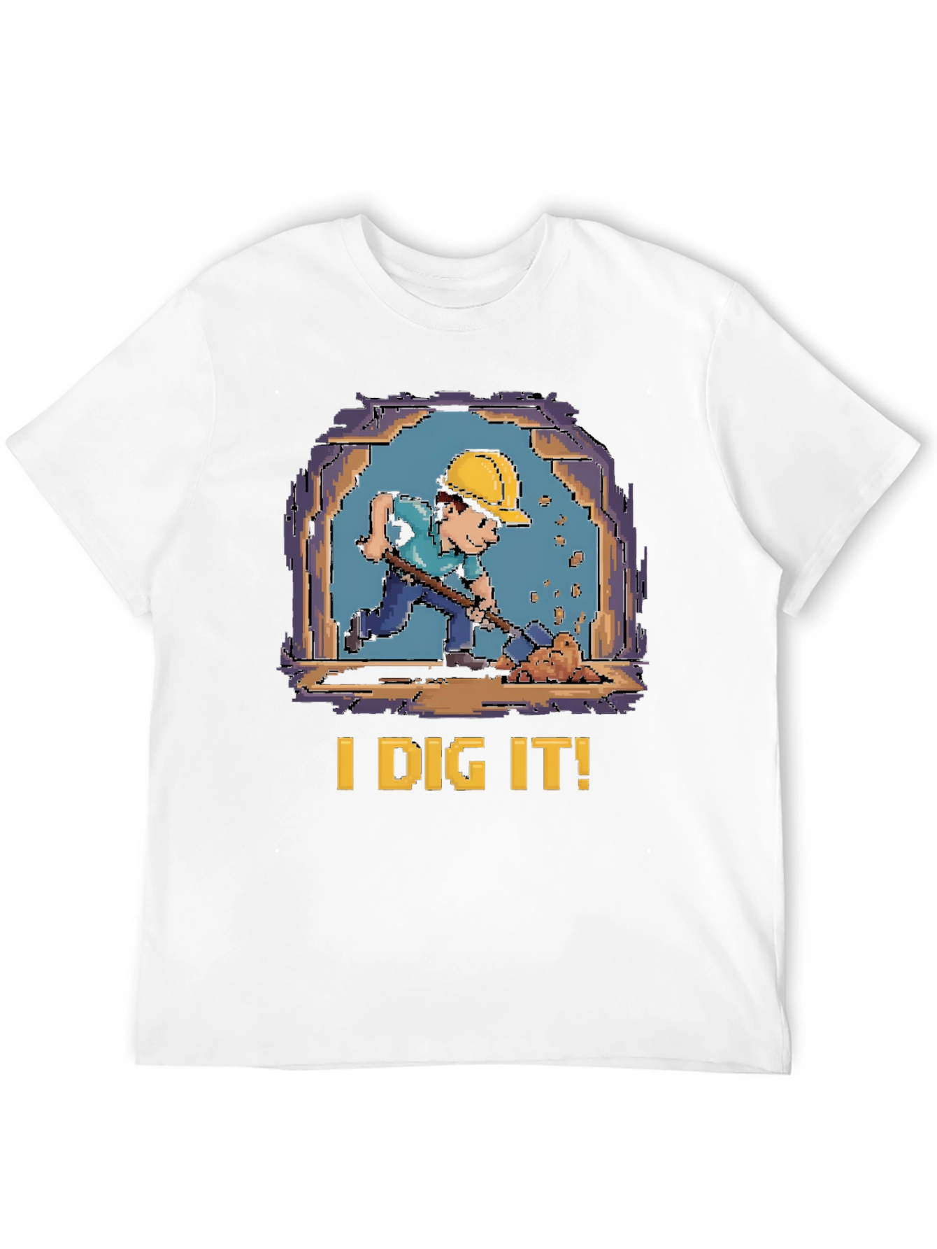 I Dig It! Retro Pixel Art T-Shirt