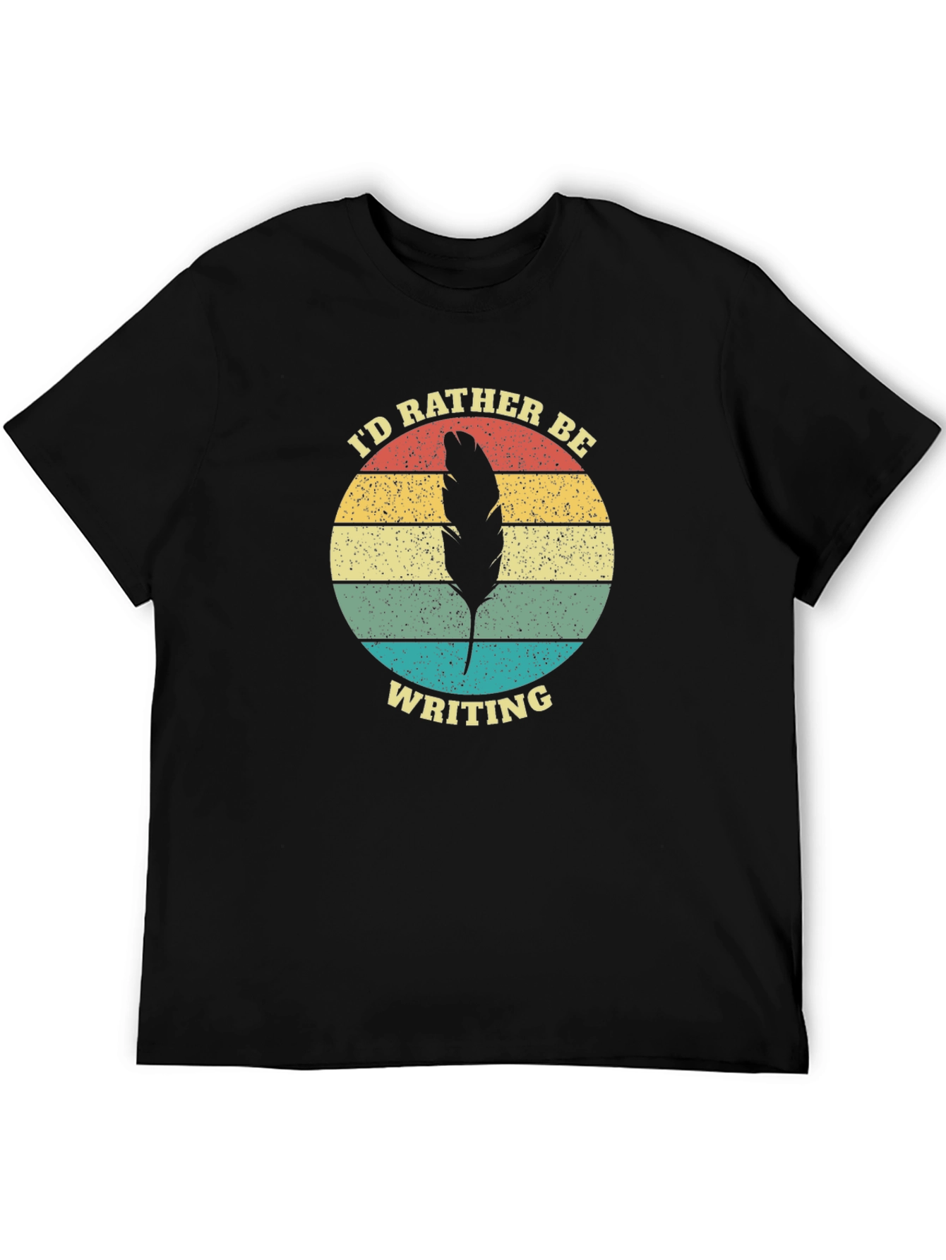 Id Rather Be Writing Retro Graphic T-Shirt