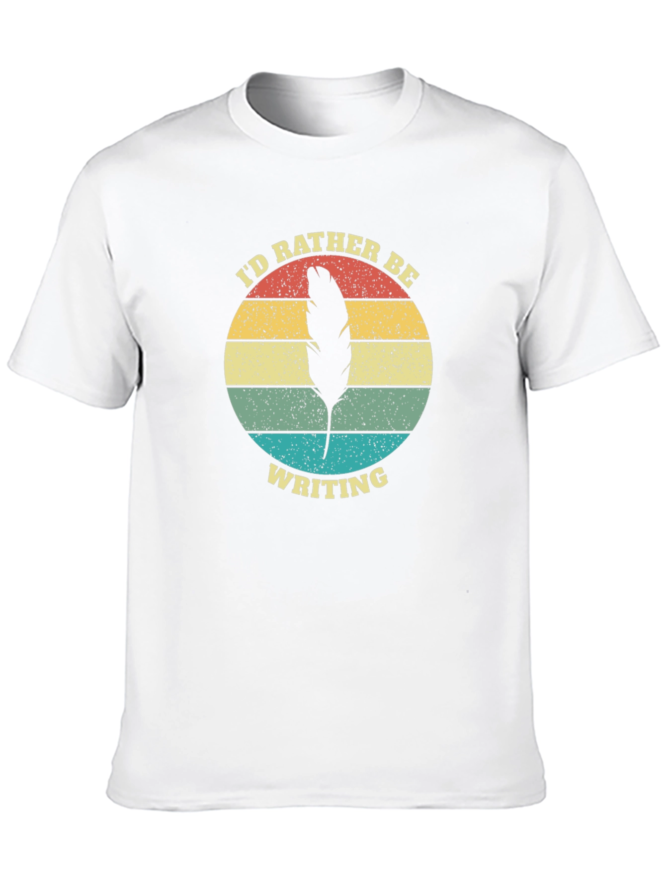 Id Rather Be Writing Retro Graphic T-Shirt