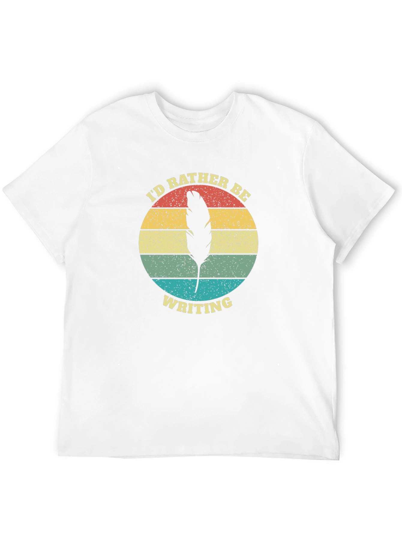 Id Rather Be Writing Retro Graphic T-Shirt