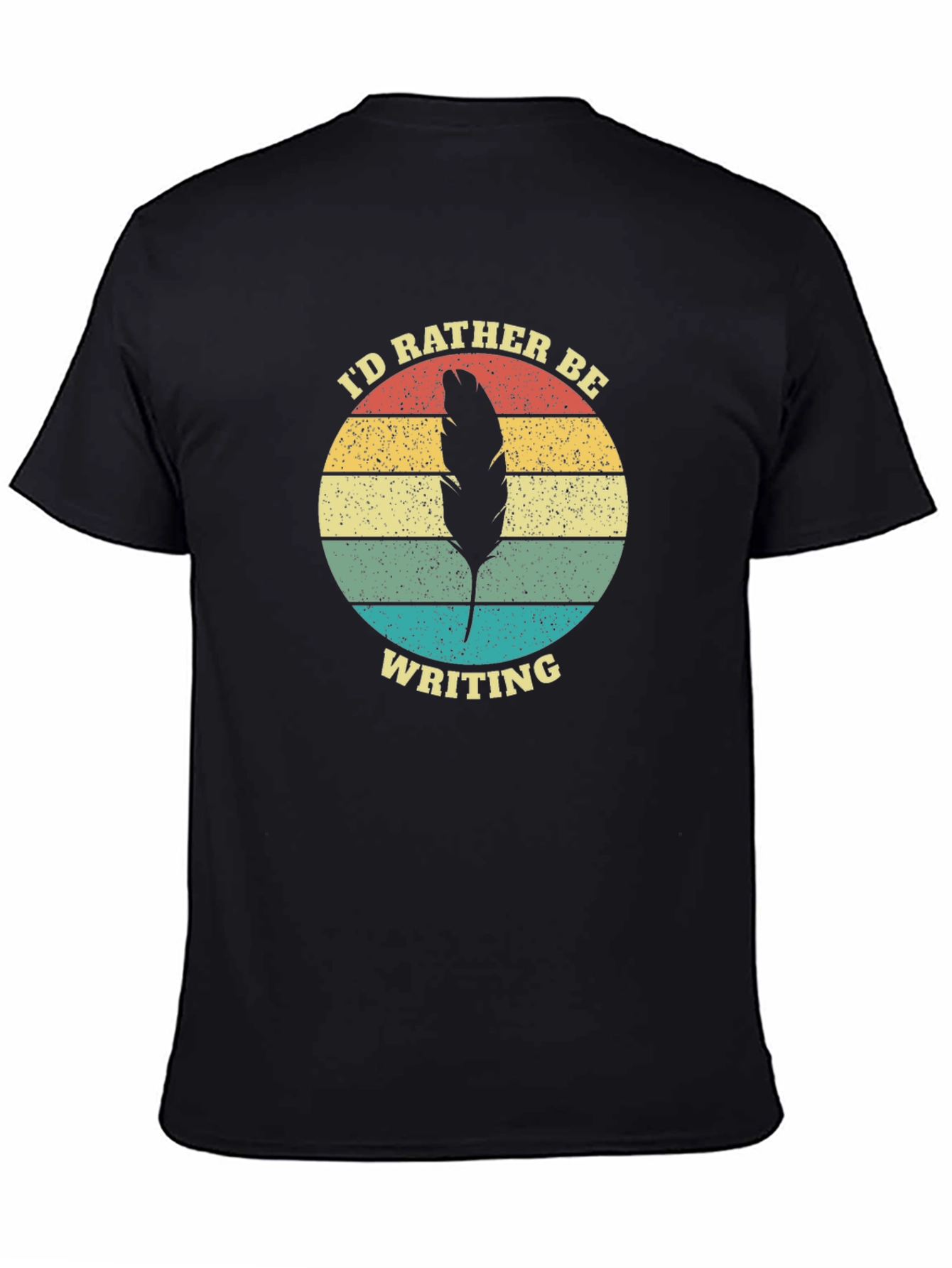 Id Rather Be Writing Retro Graphic T-Shirt