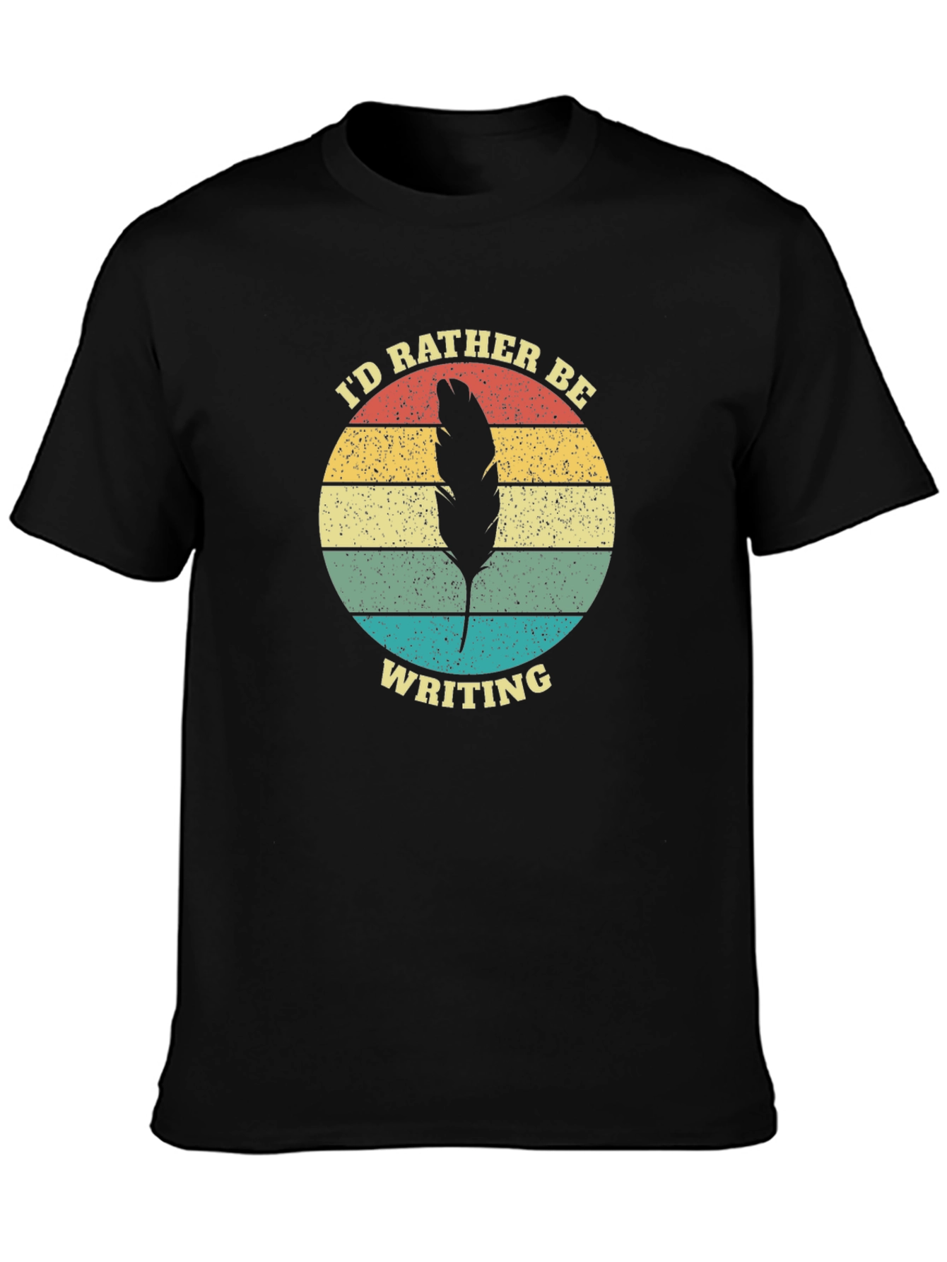 Id Rather Be Writing Retro Graphic T-Shirt