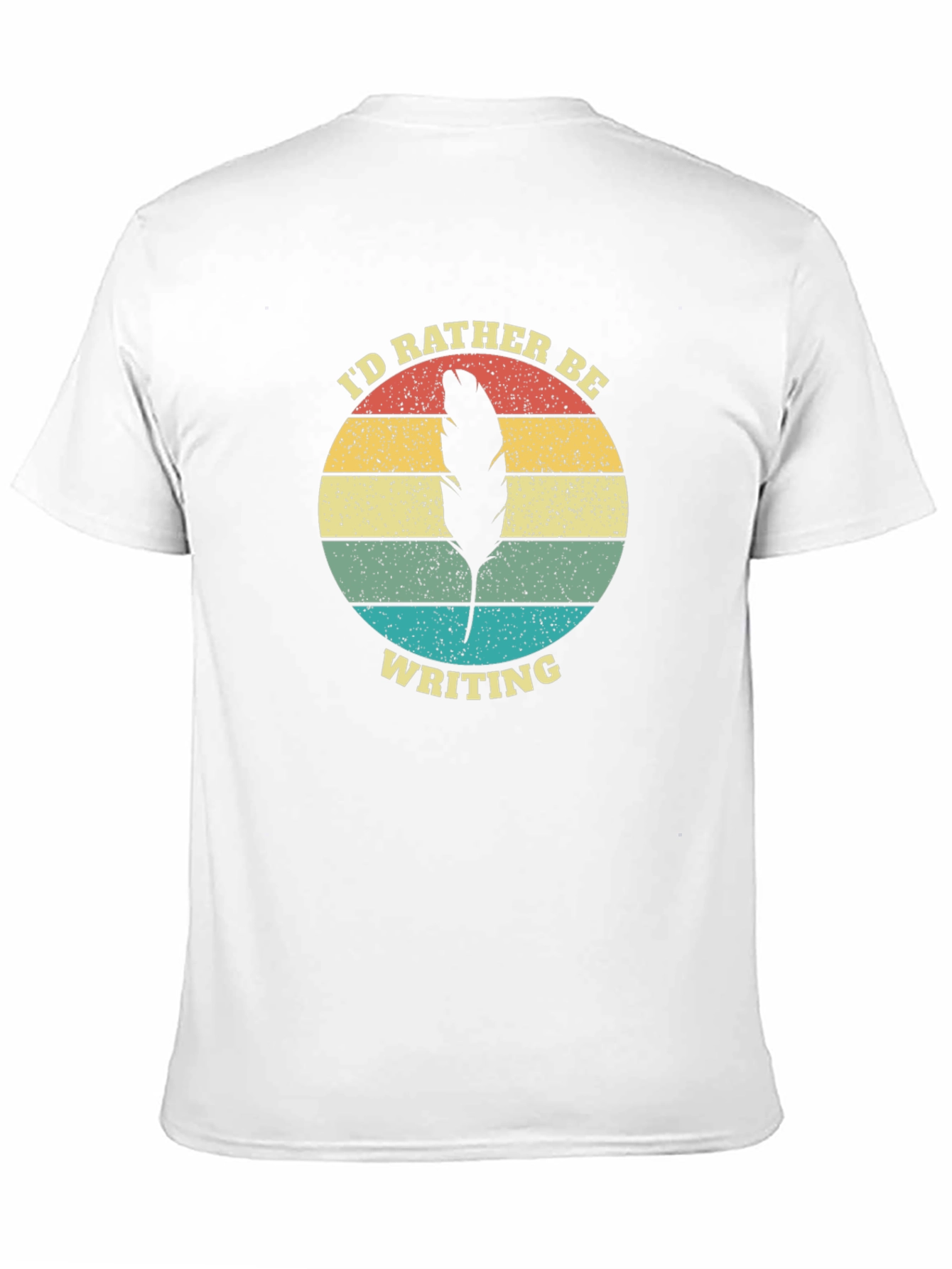 Id Rather Be Writing Retro Graphic T-Shirt