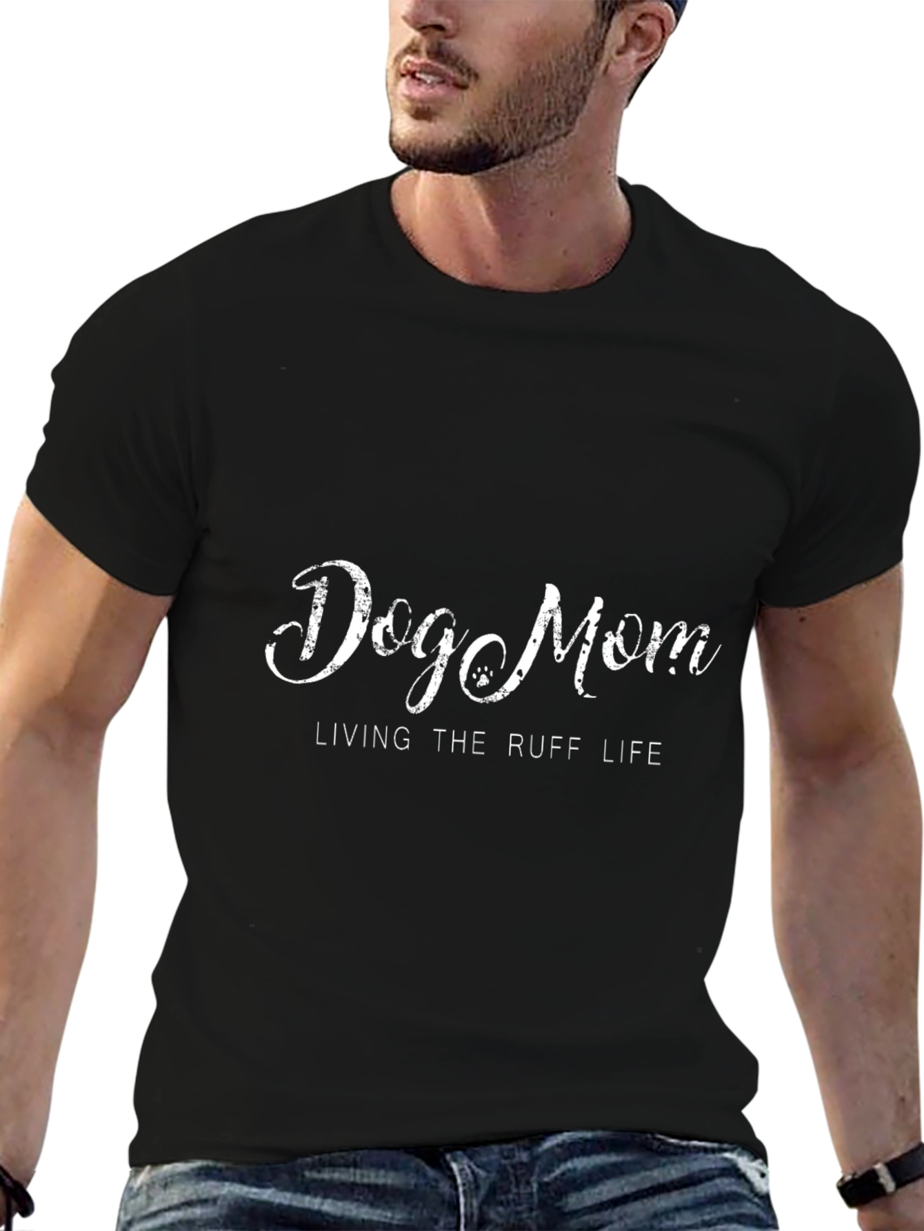 Dog Mom Tee: Living the Ruff Life