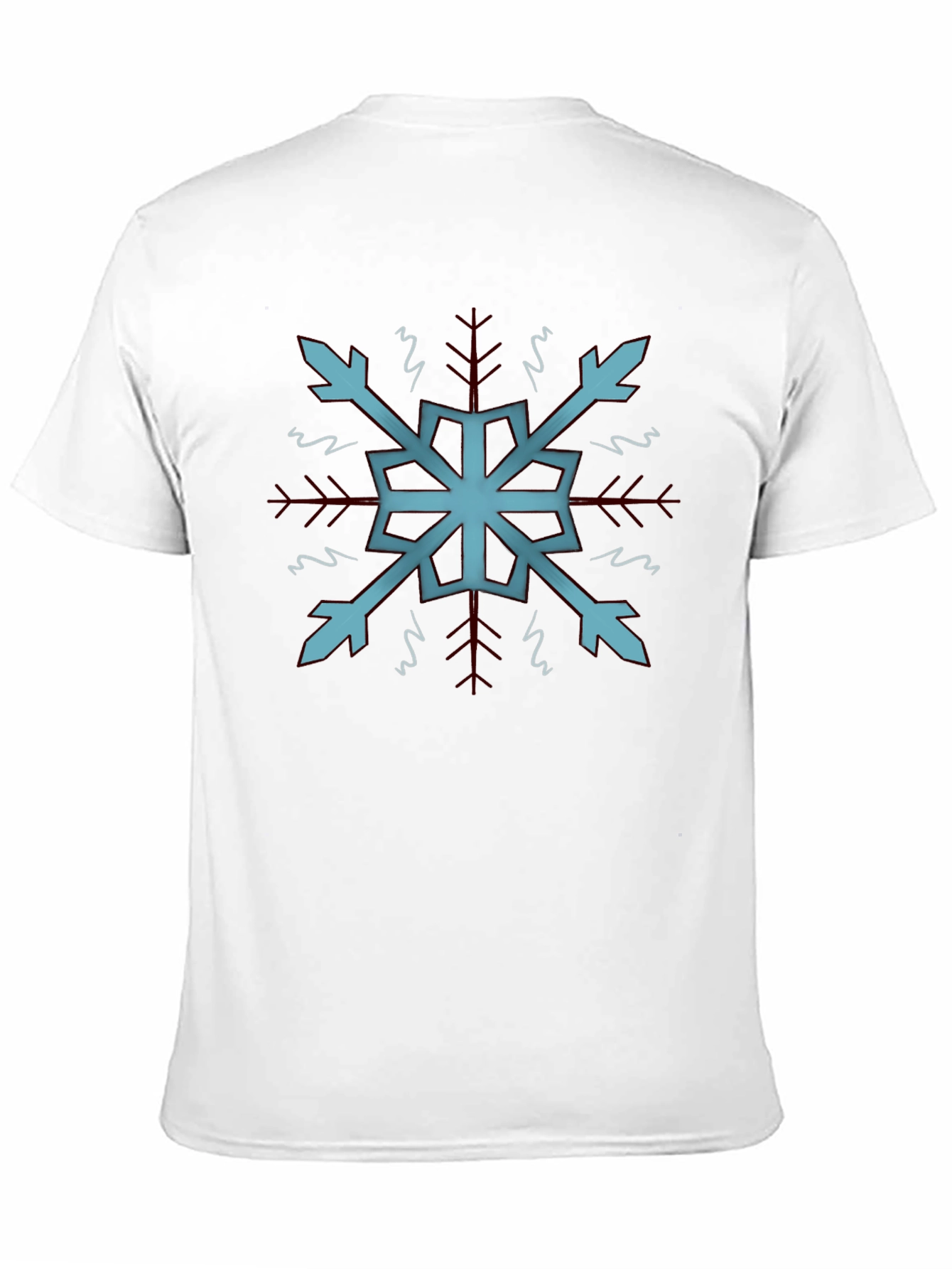 Cool Snowflake Graphic Tee - Soft Black Cotton