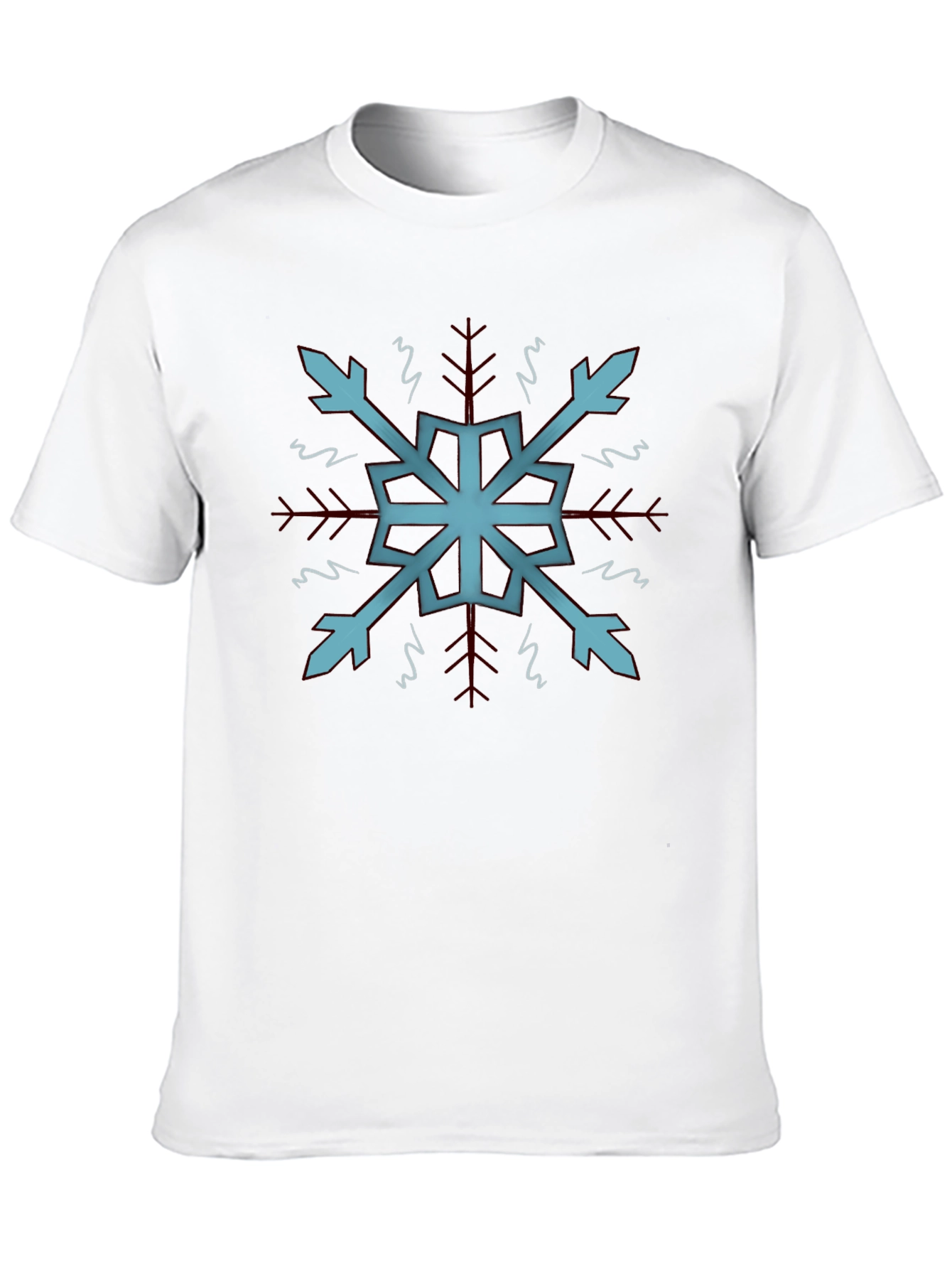Cool Snowflake Graphic Tee - Soft Black Cotton
