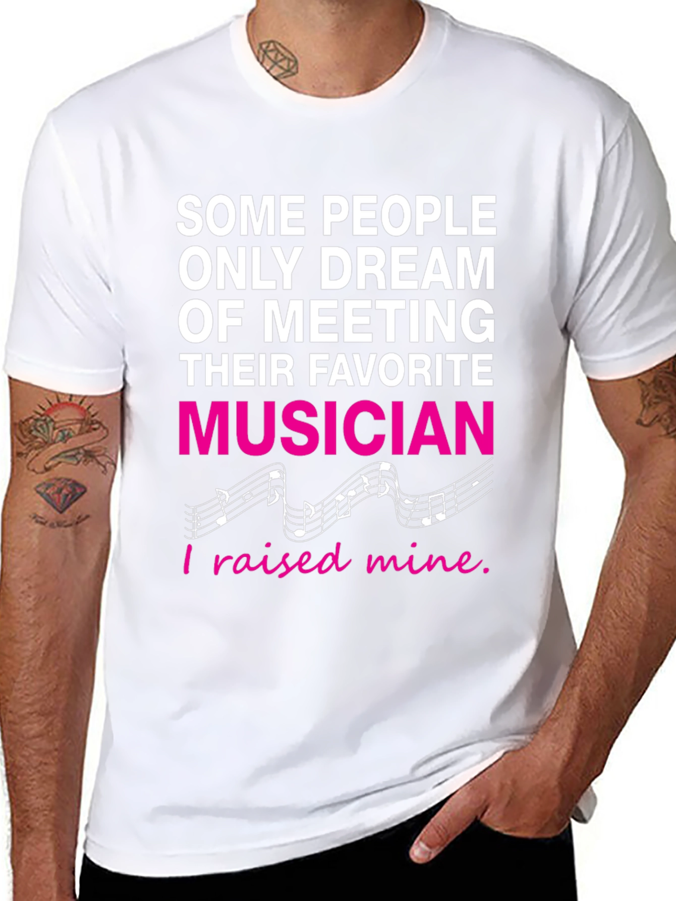 Proud Parent Musician Graphic T-Shirt