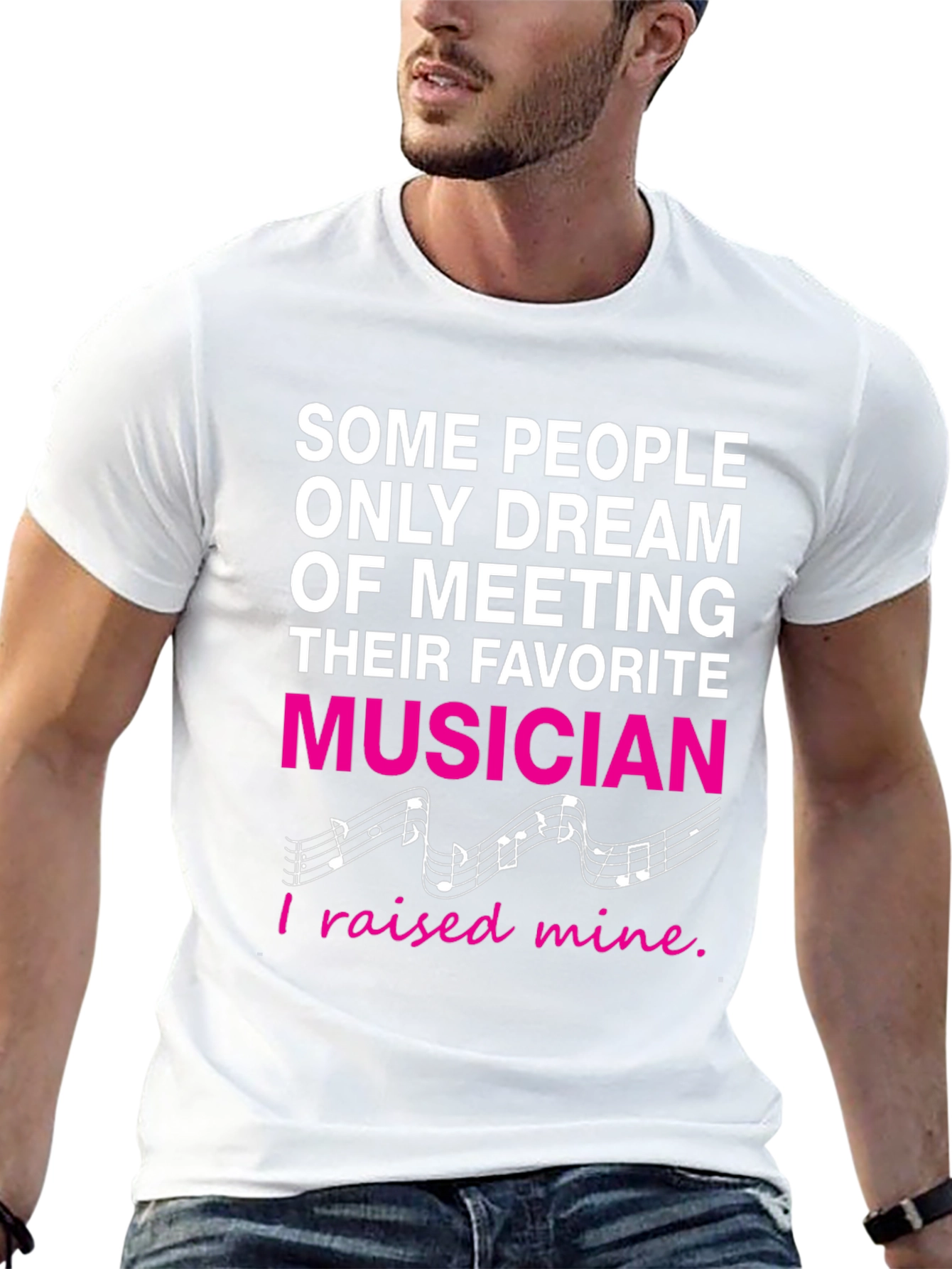 Proud Parent Musician Graphic T-Shirt