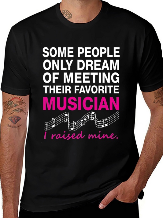 Proud Parent Musician Graphic T-Shirt
