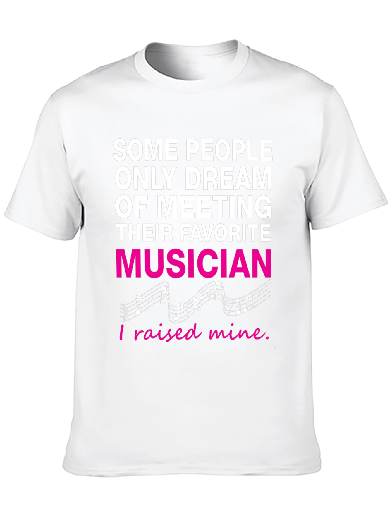 Proud Parent Musician Graphic T-Shirt