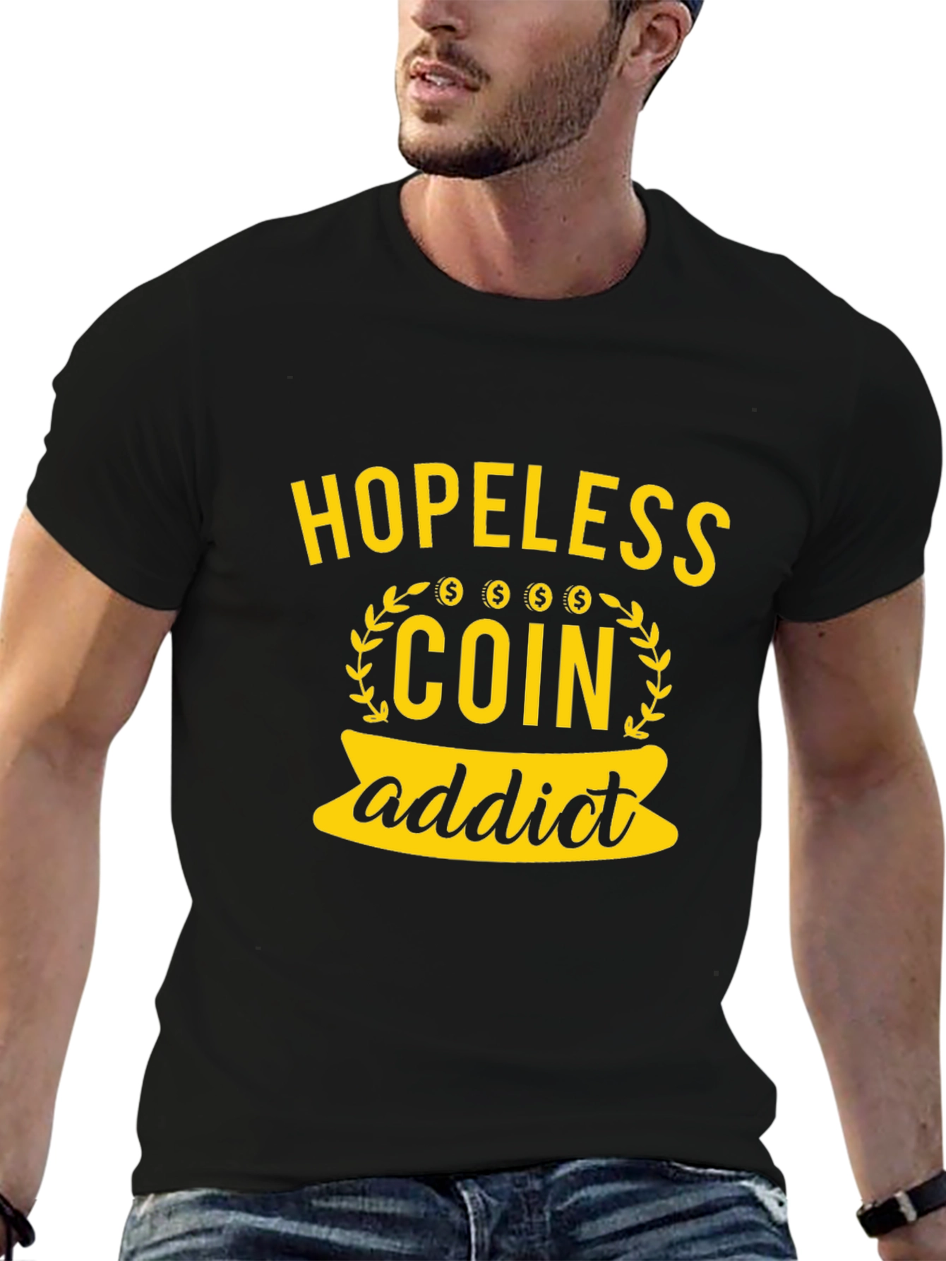 Hopeless Coin Addict Graphic T-Shirt