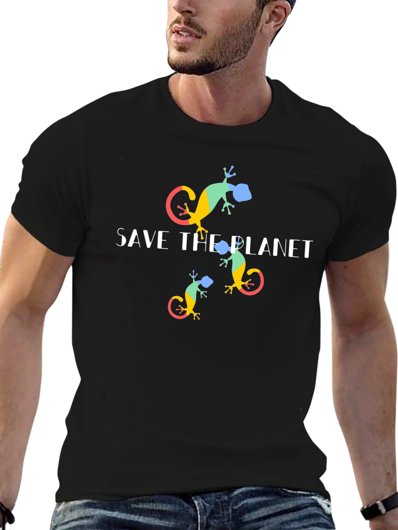 Save the Planet Lizard Graphic Tee