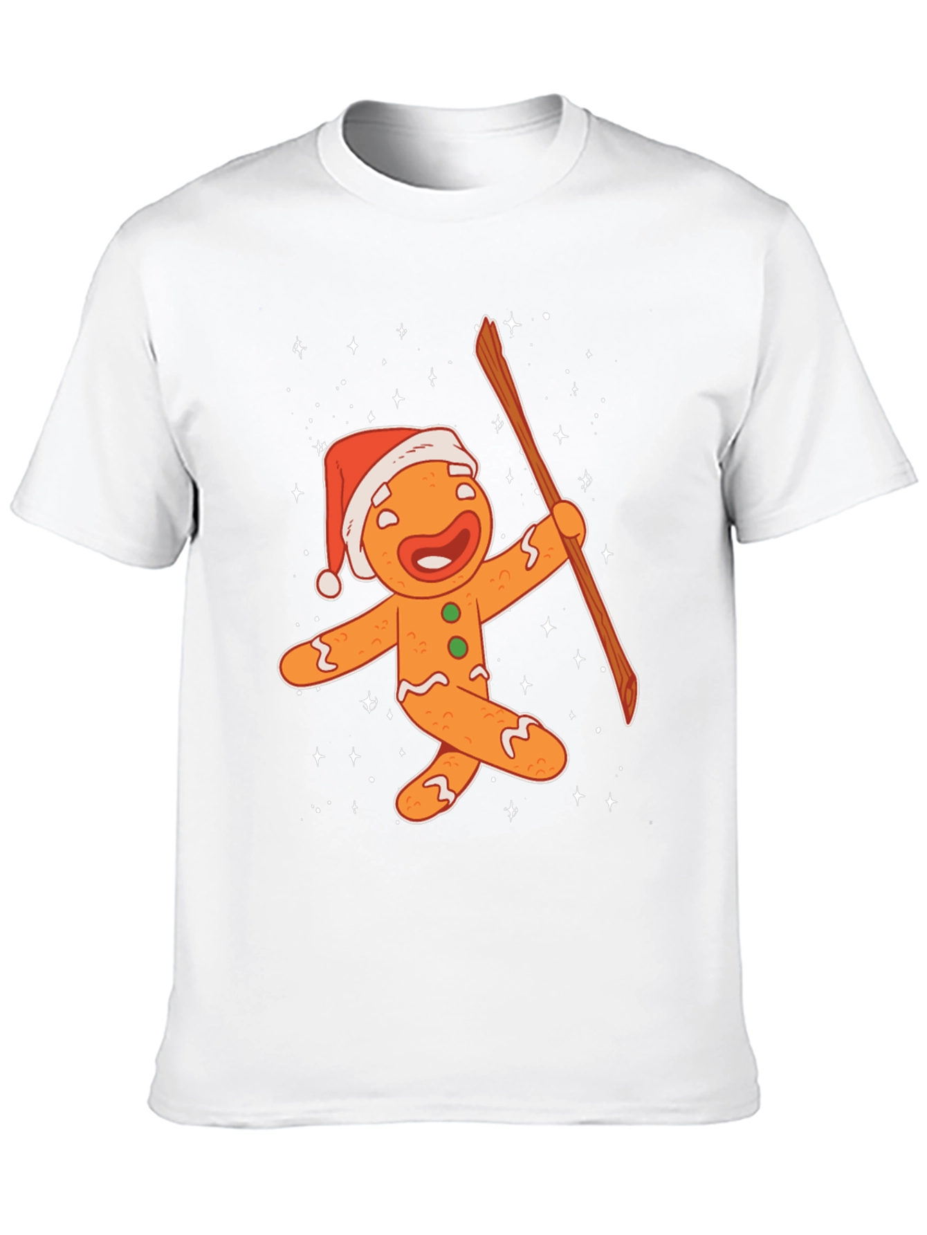 Festive Gingerbread Man Christmas T-Shirt