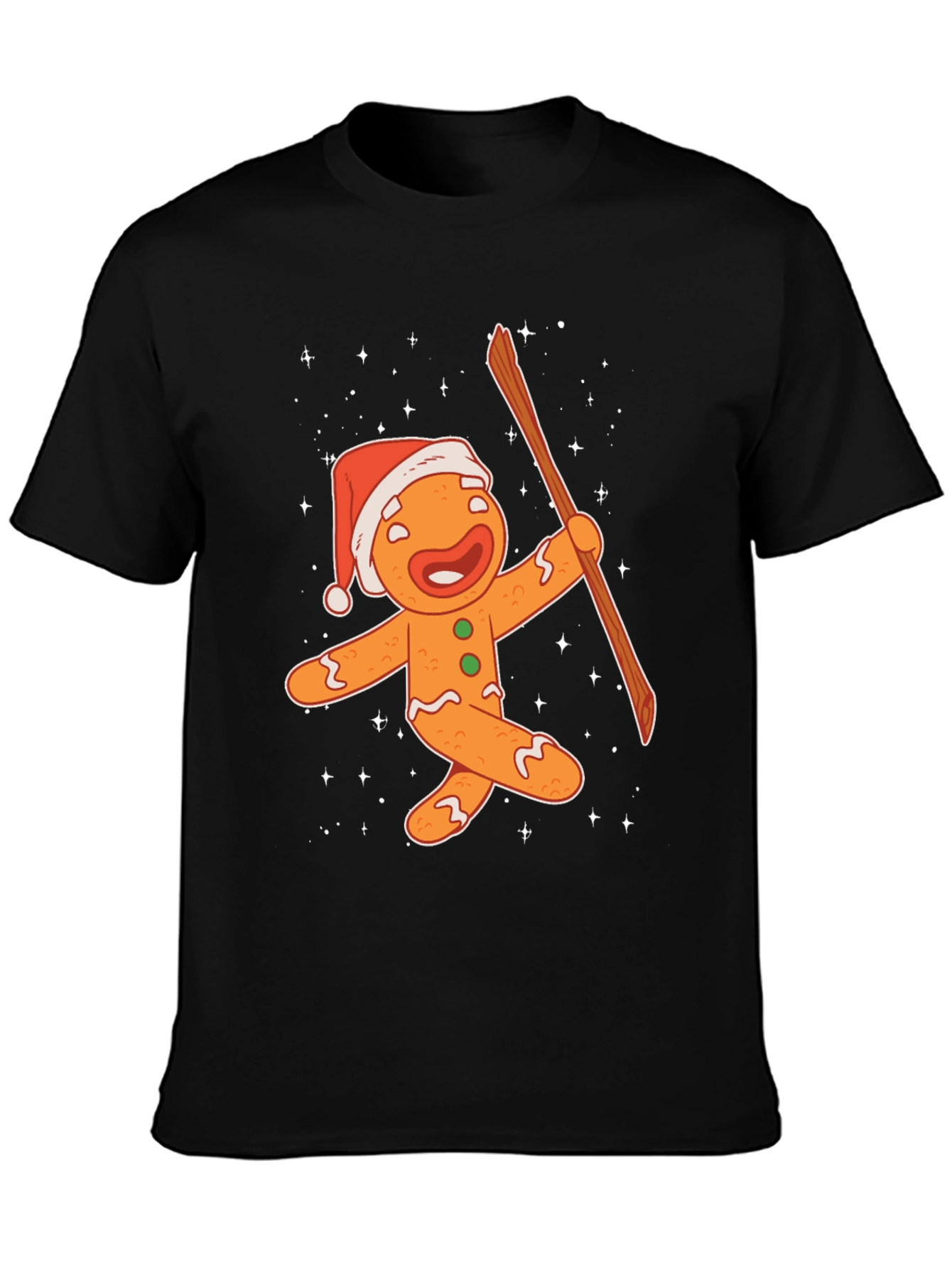 Festive Gingerbread Man Christmas T-Shirt