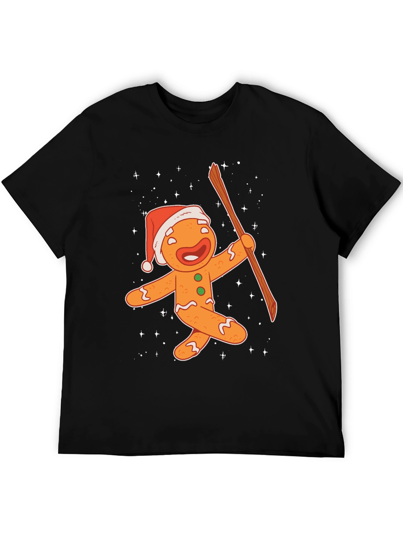 Festive Gingerbread Man Christmas T-Shirt