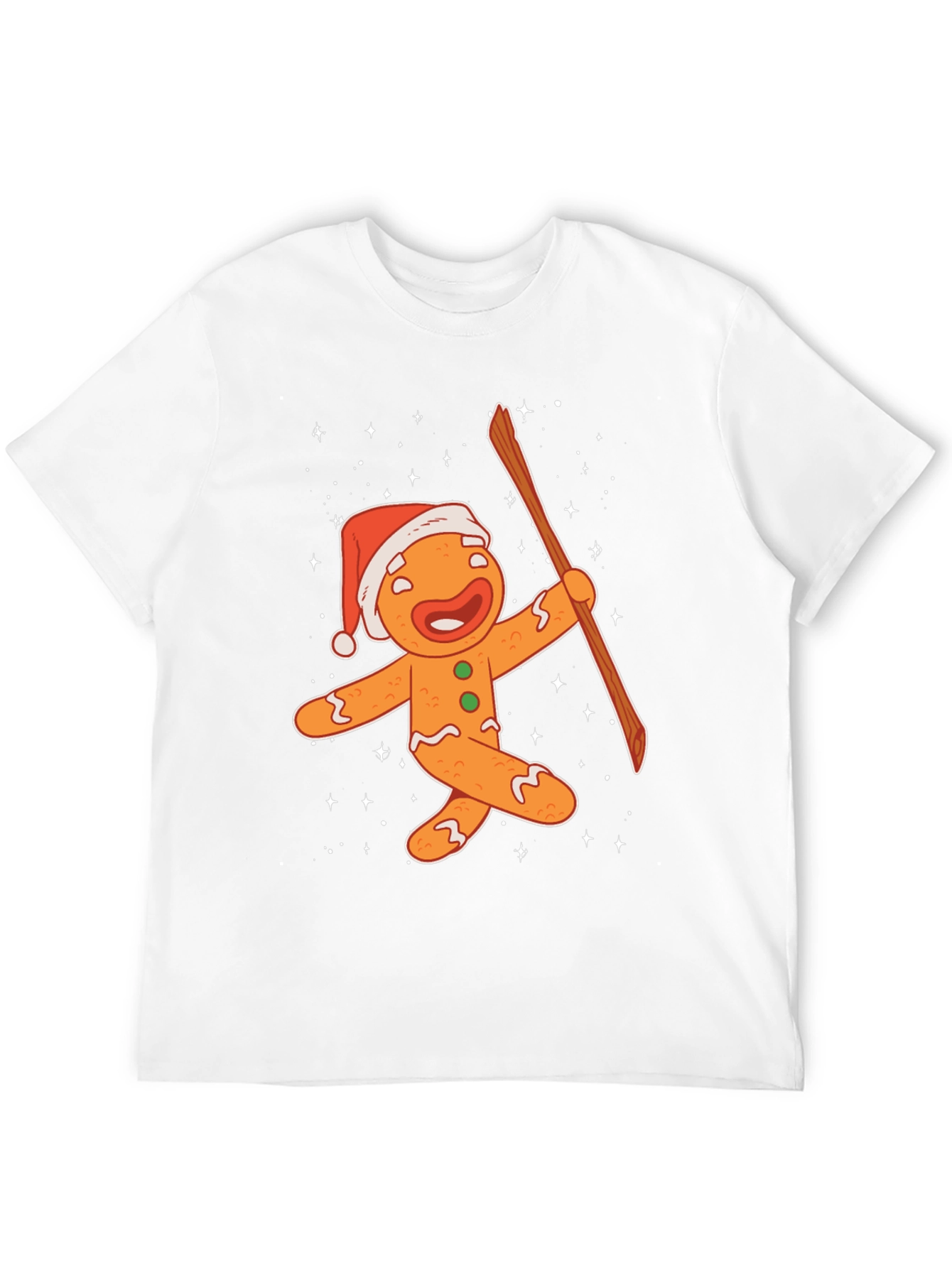 Festive Gingerbread Man Christmas T-Shirt