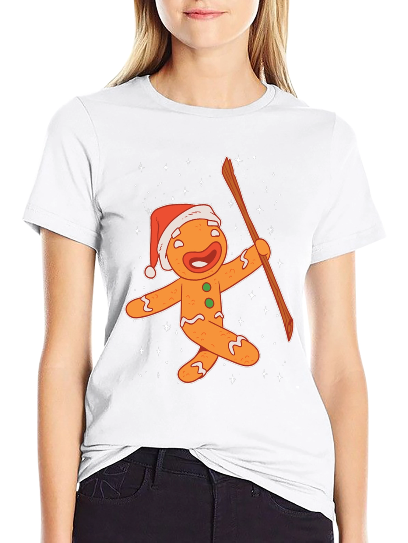 Festive Gingerbread Man Christmas T-Shirt