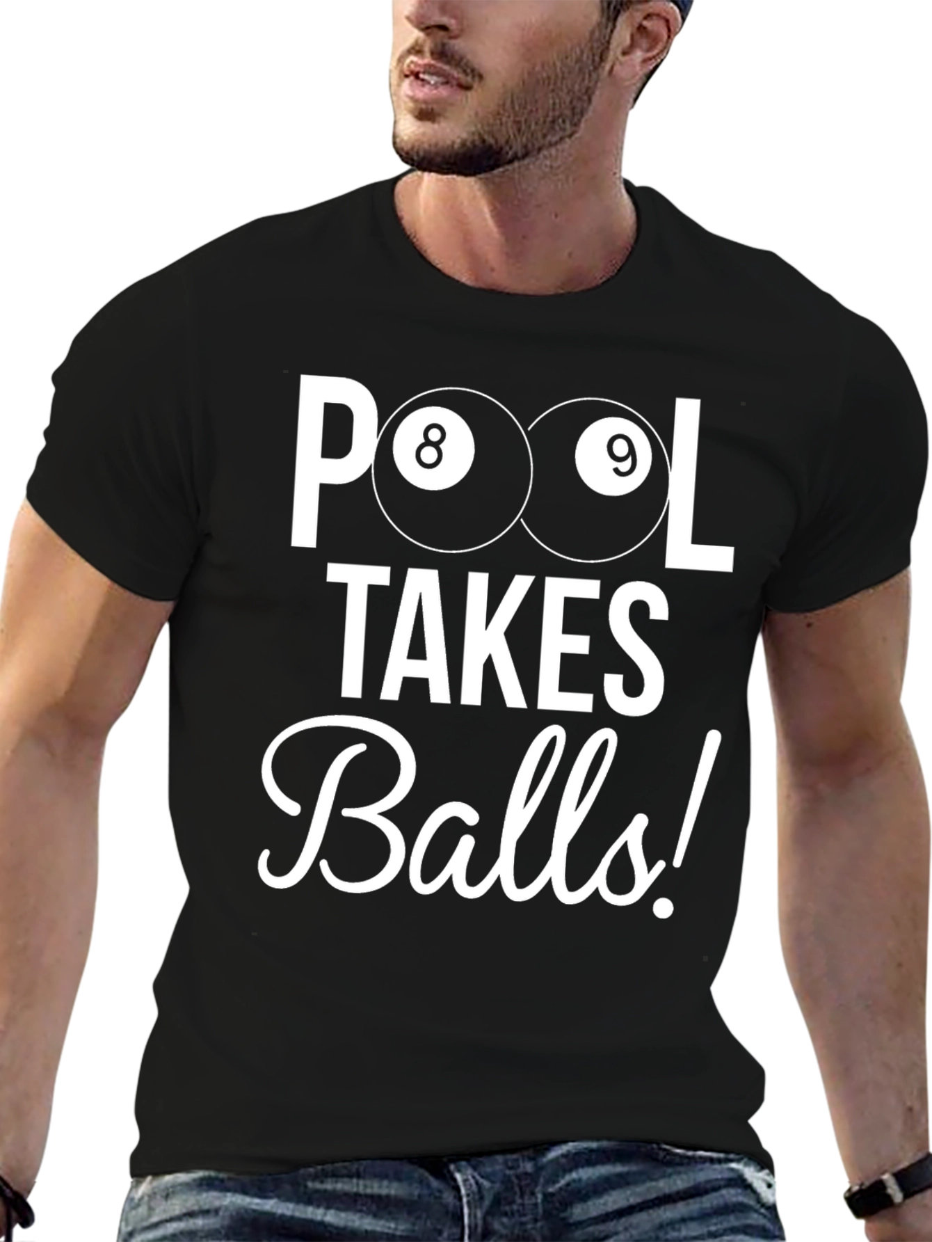 Pool Takes Balls! Funny Billiards T-Shirt