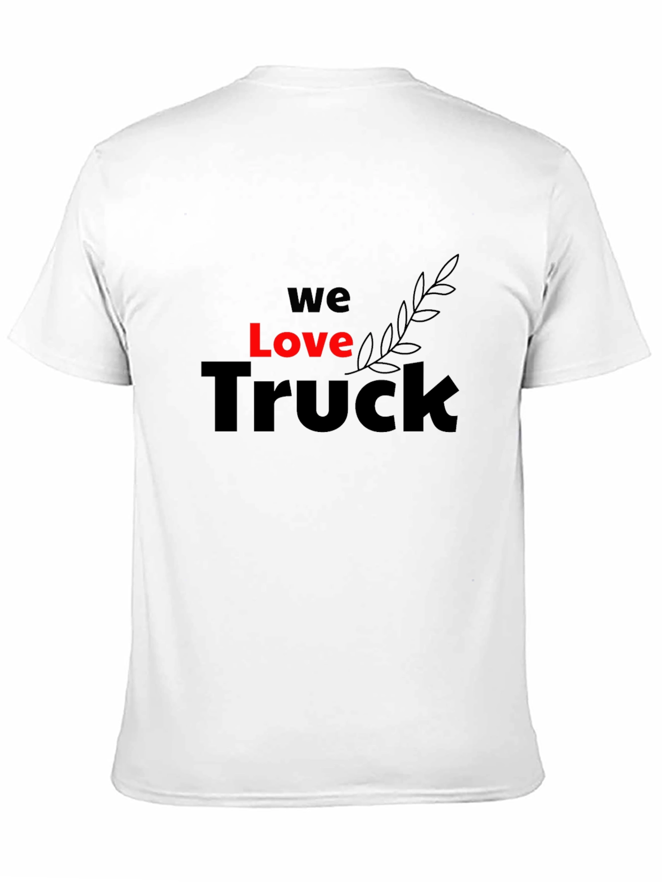 We Love Truck T-Shirt - Black Cotton Graphic Tee