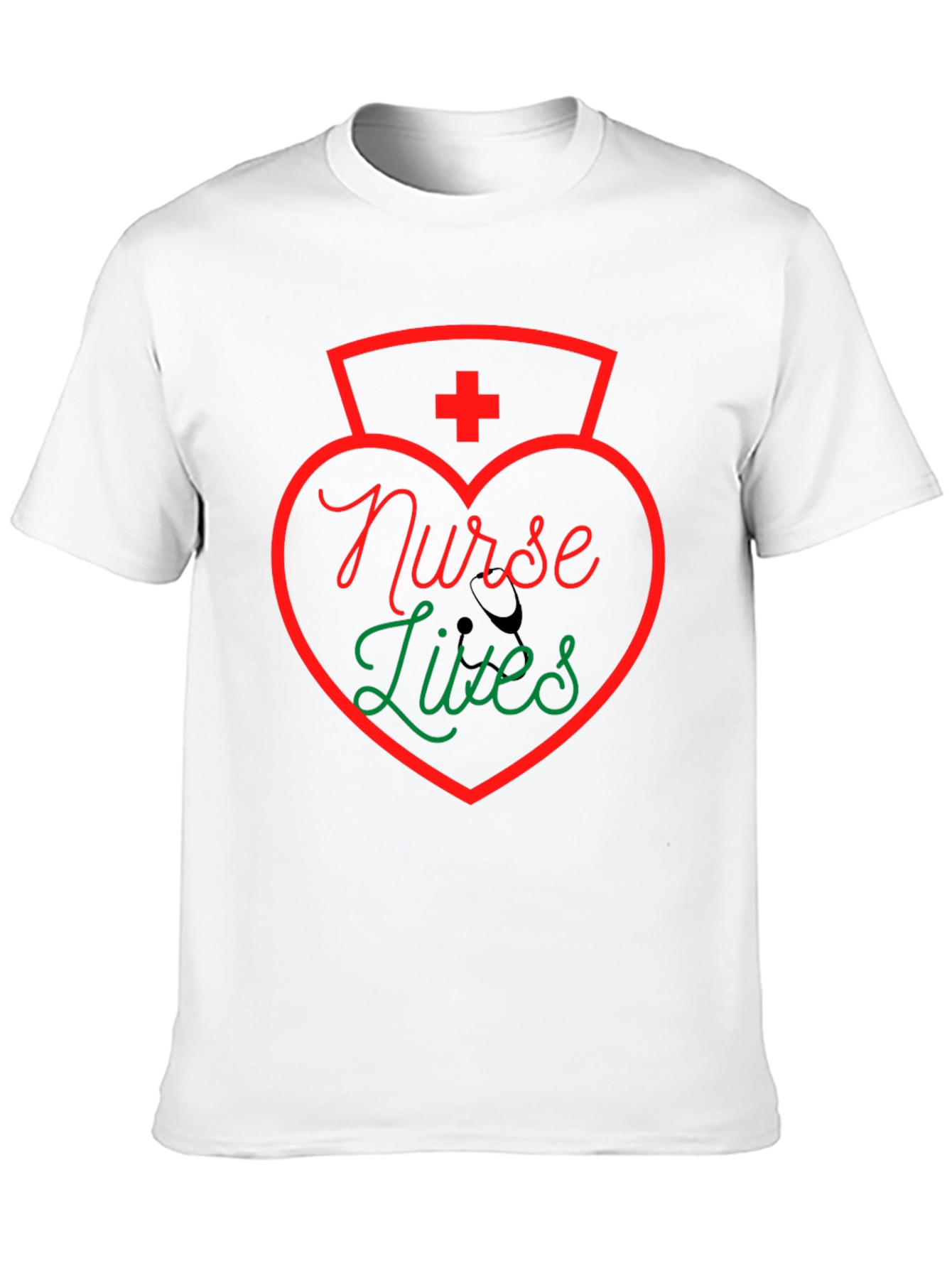 Nurse Lives Graphic T-Shirt - Black