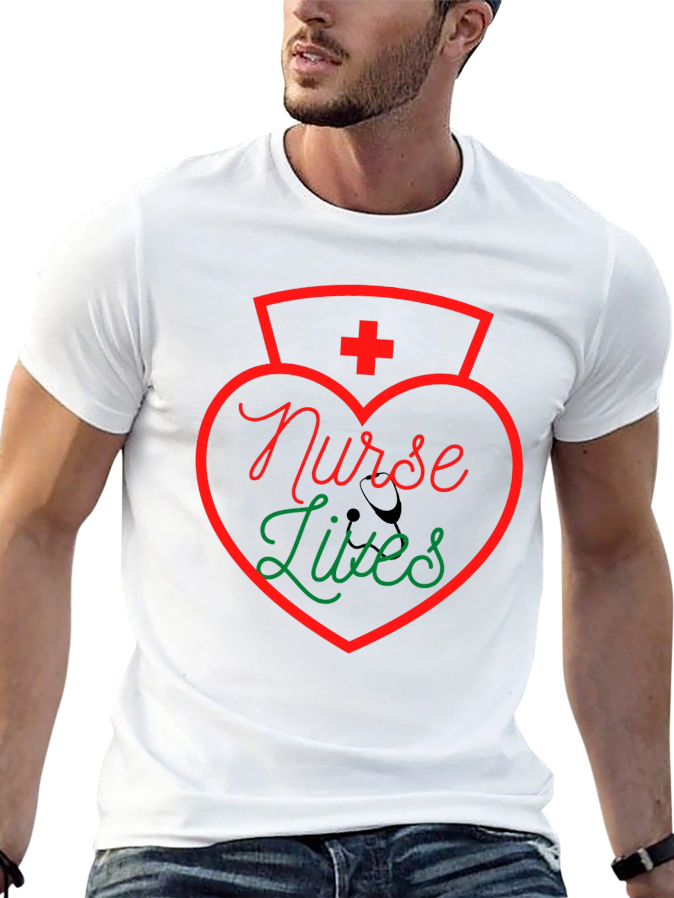 Nurse Lives Graphic T-Shirt - Black