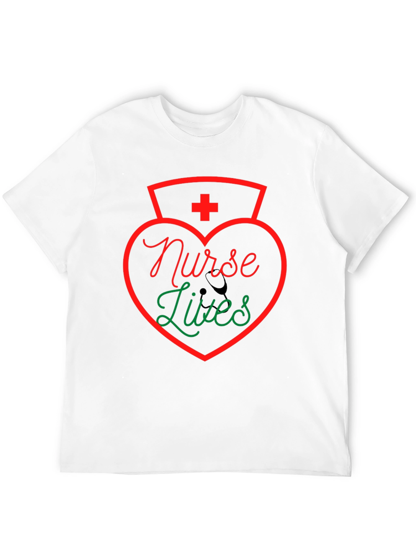 Nurse Lives Graphic T-Shirt - Black