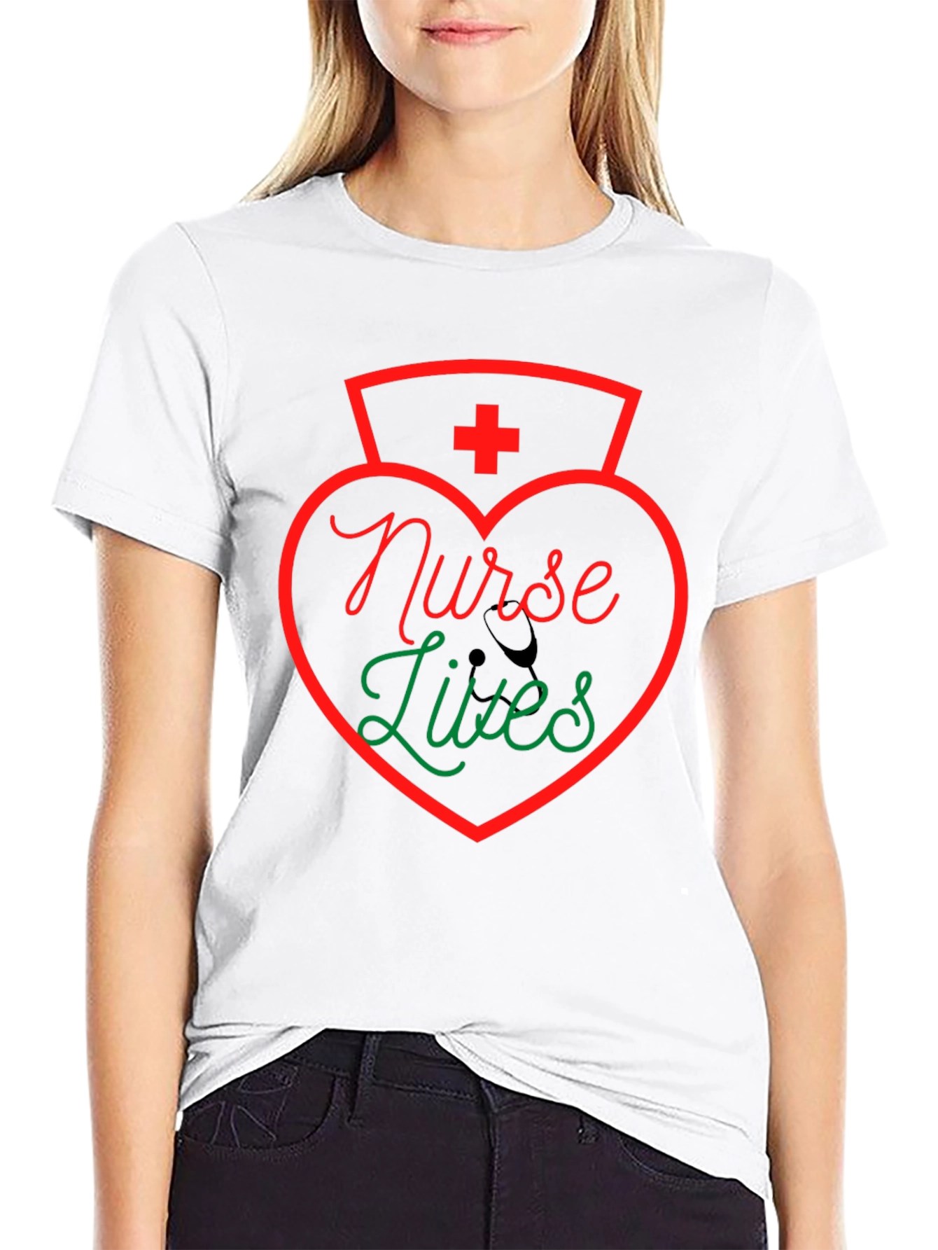 Nurse Lives Graphic T-Shirt - Black
