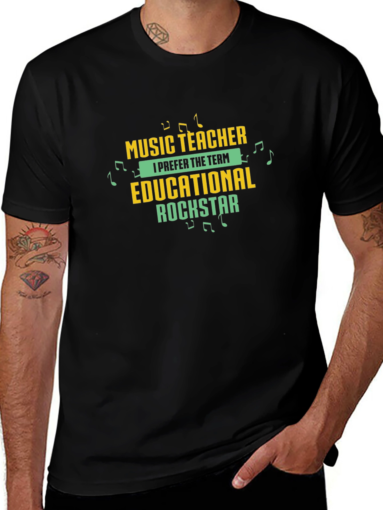 Music Teacher Educational Rockstar Graphic Tee