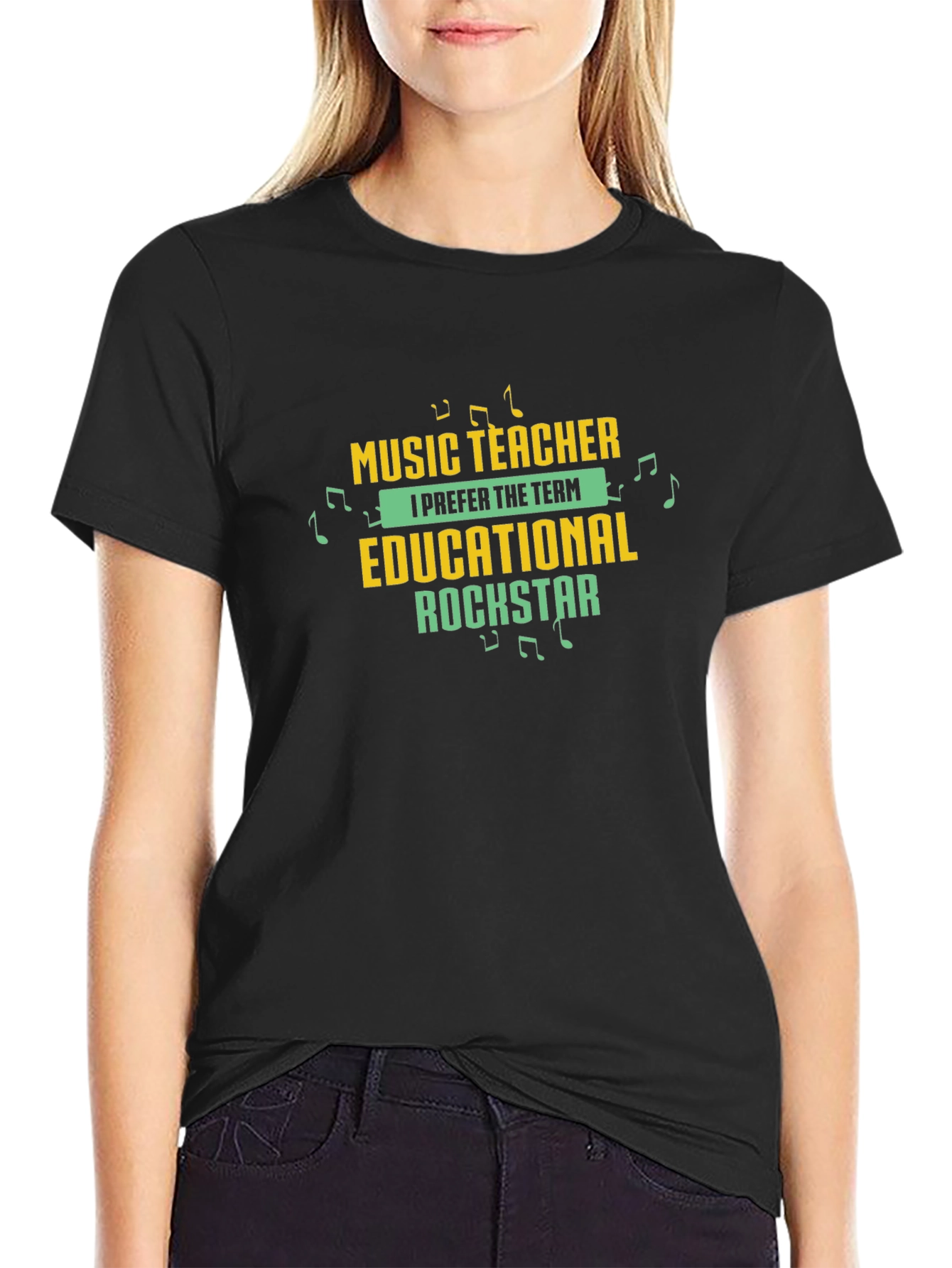 Music Teacher Educational Rockstar Graphic Tee
