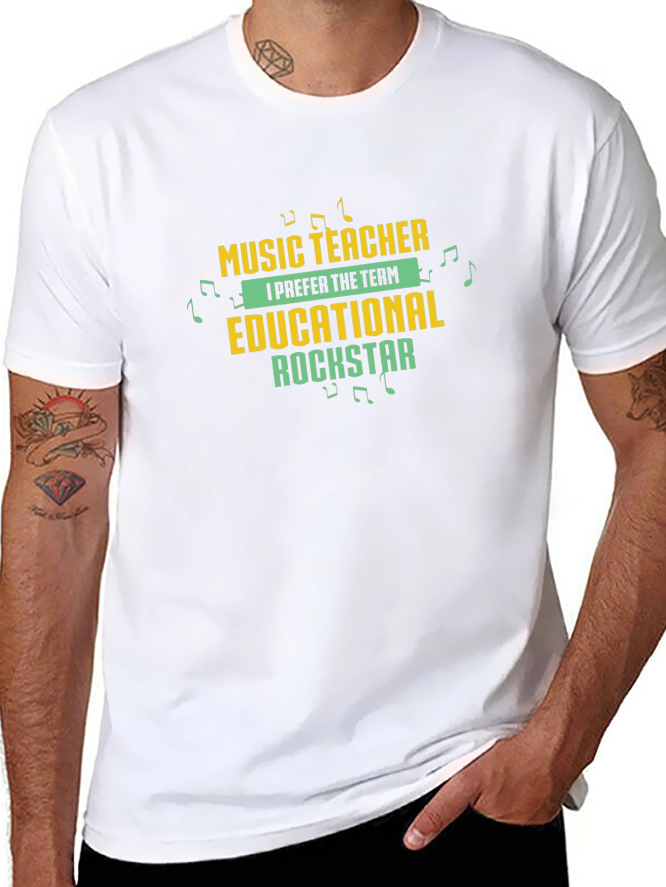 Music Teacher Educational Rockstar Graphic Tee