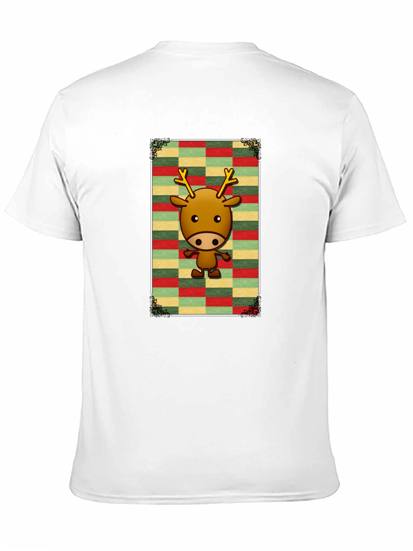 Festive Reindeer Graphic Tee - Holiday Style
