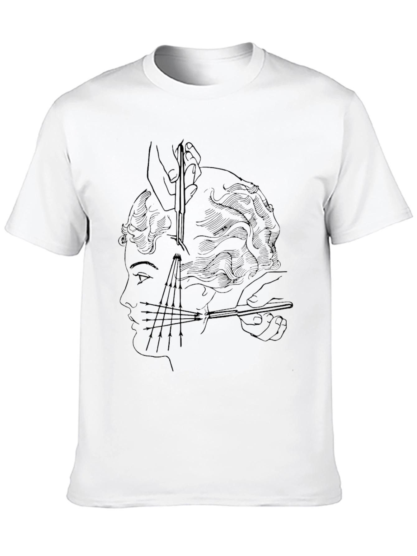 Surreal Haircut T-Shirt - Edgy Graphic Tee