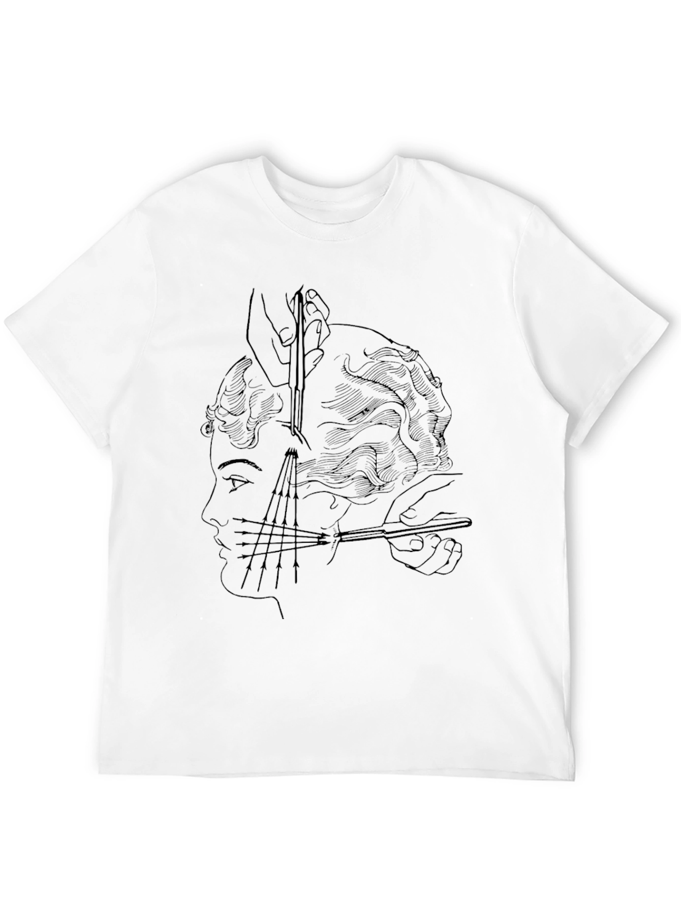 Surreal Haircut T-Shirt - Edgy Graphic Tee