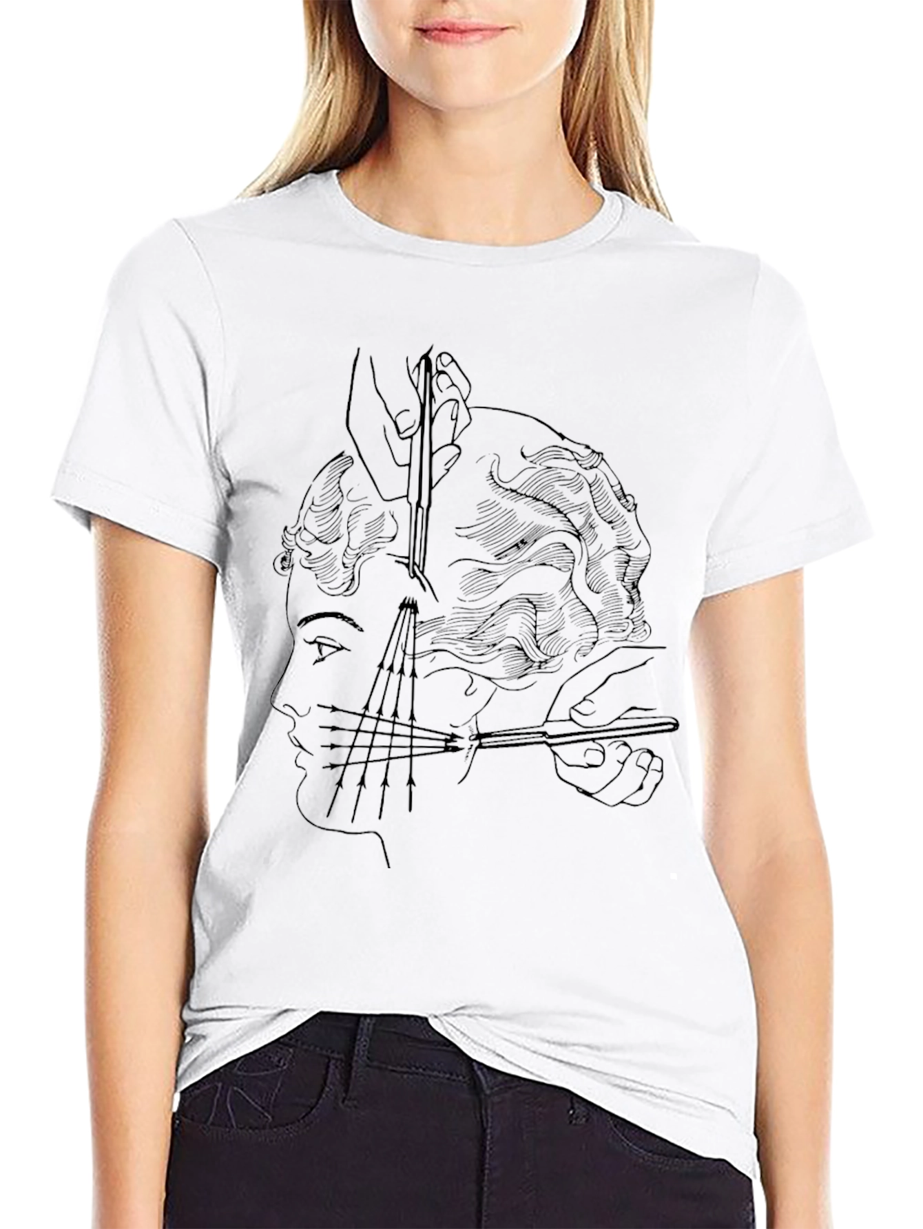 Surreal Haircut T-Shirt - Edgy Graphic Tee