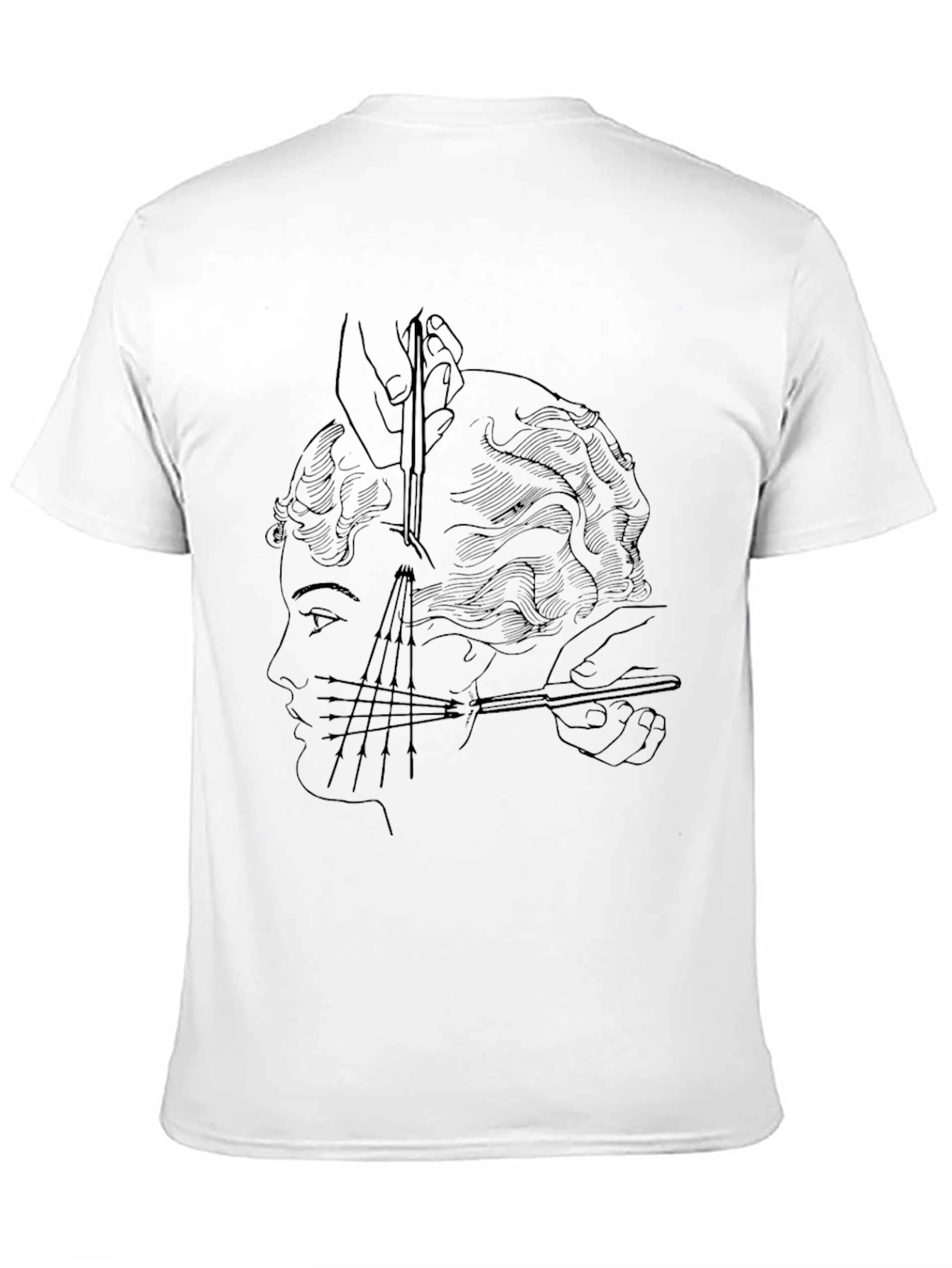 Surreal Haircut T-Shirt - Edgy Graphic Tee