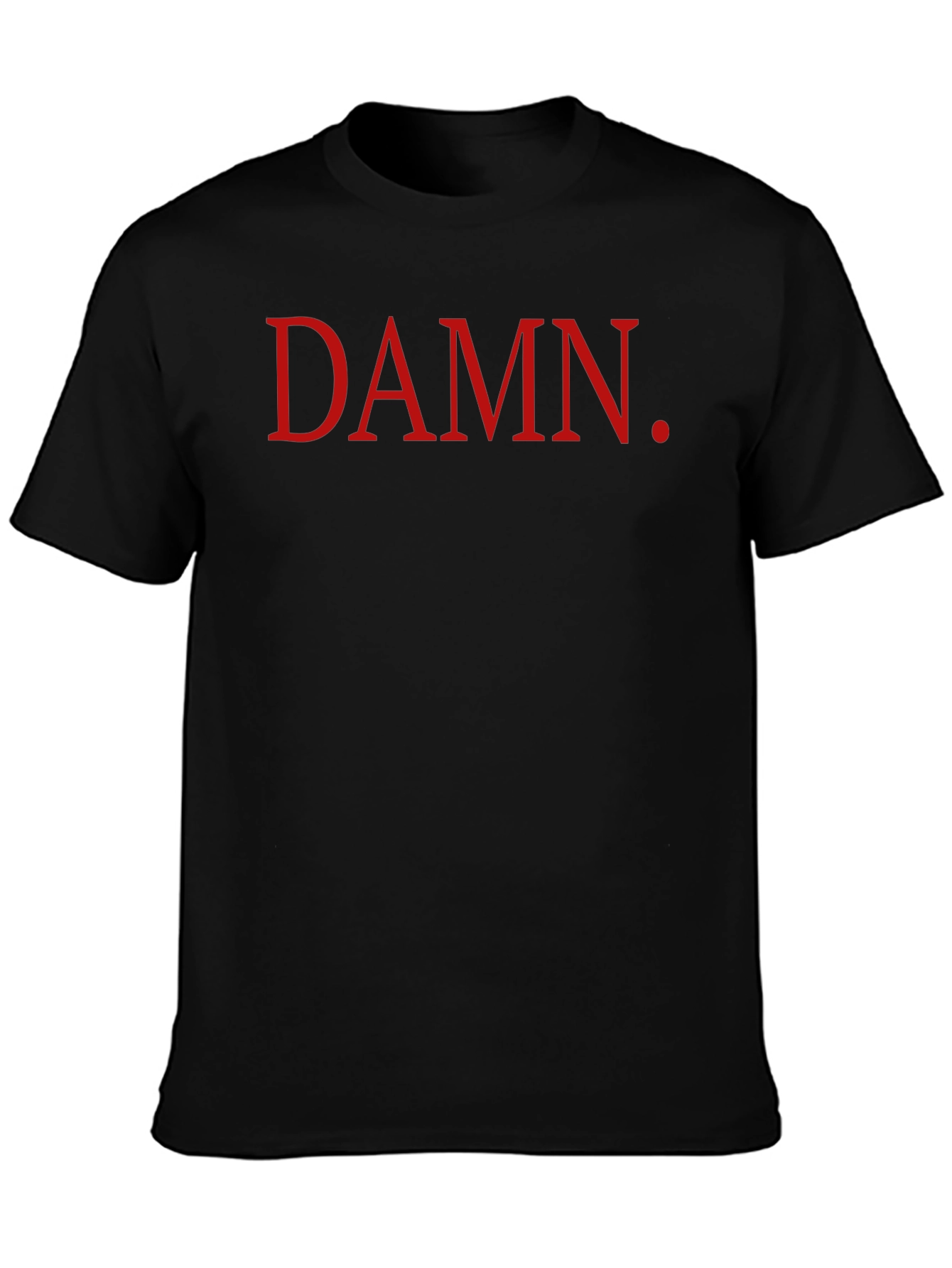 DAMN. Graphic Tee - Black Casual T-Shirt