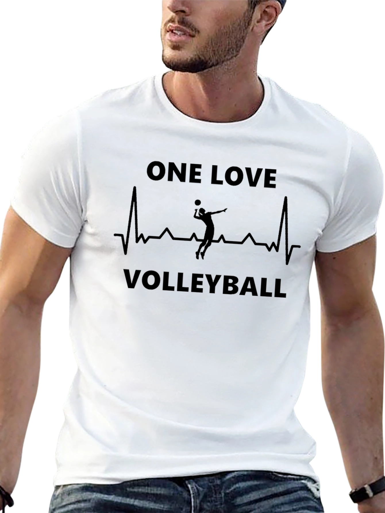 One Love Volleyball Graphic Tee Shirt